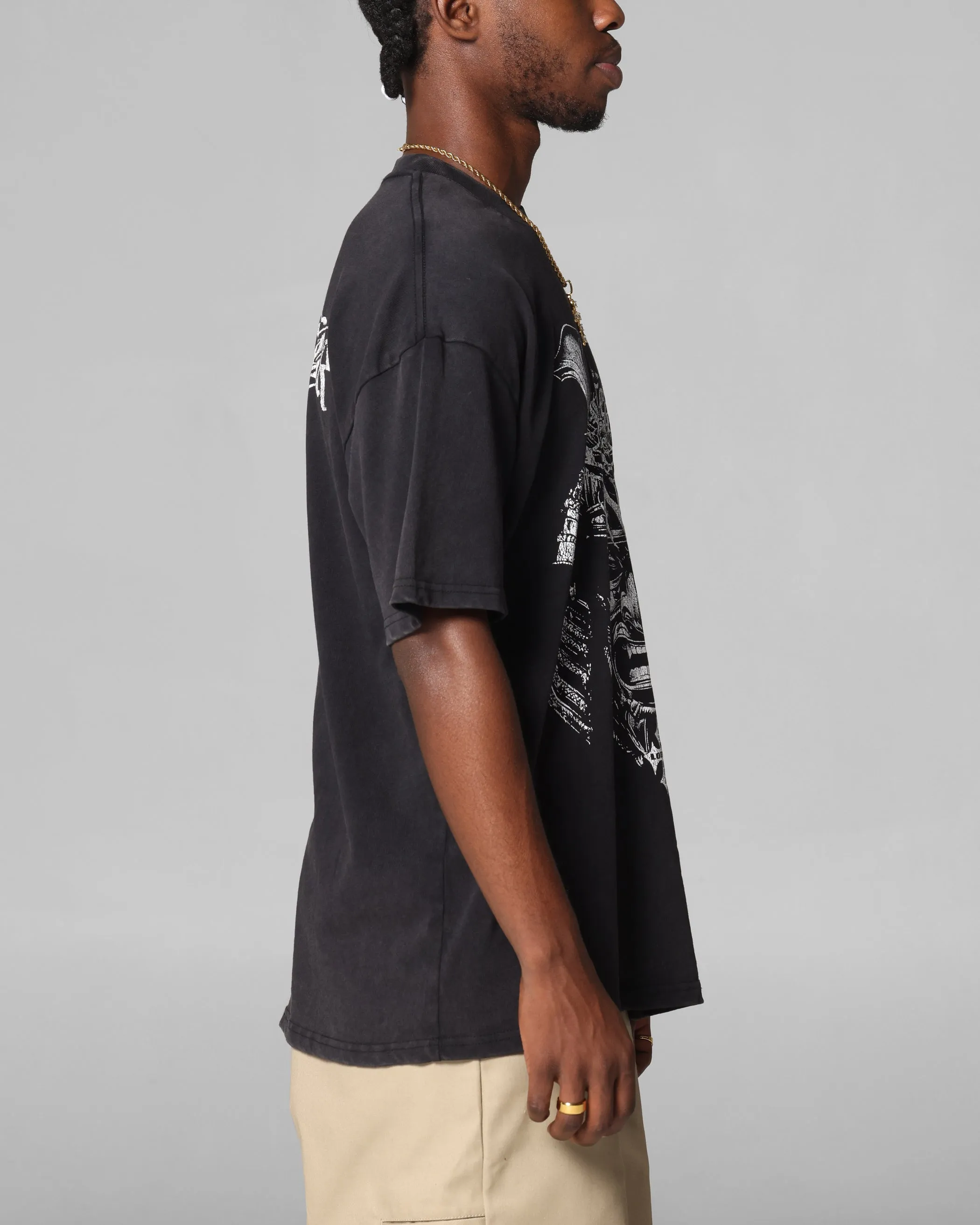 Loiter Shogun Vintage T-Shirt Black Acidwash