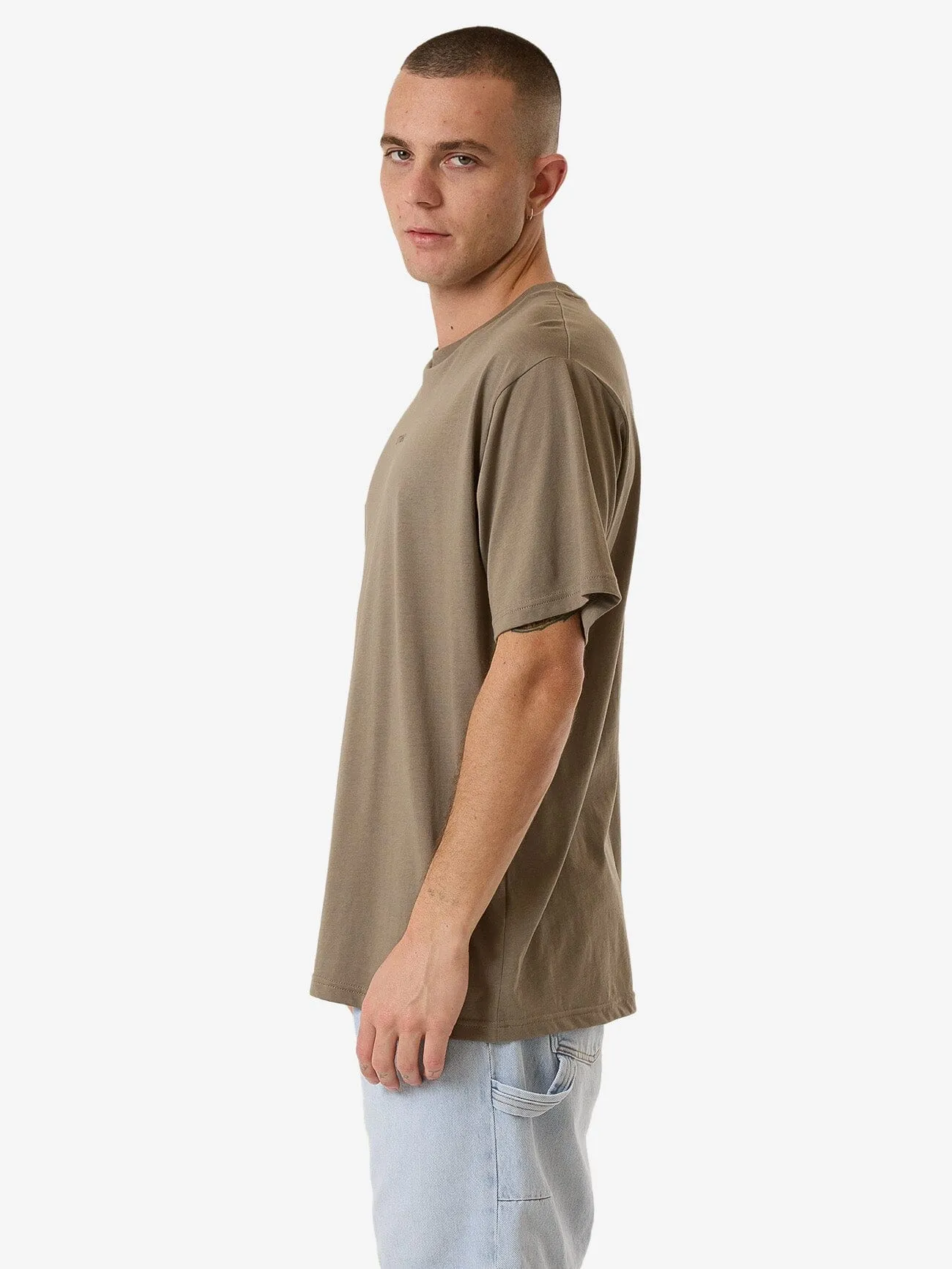 Minimal Thrills Merch Fit Tee - Brindle
