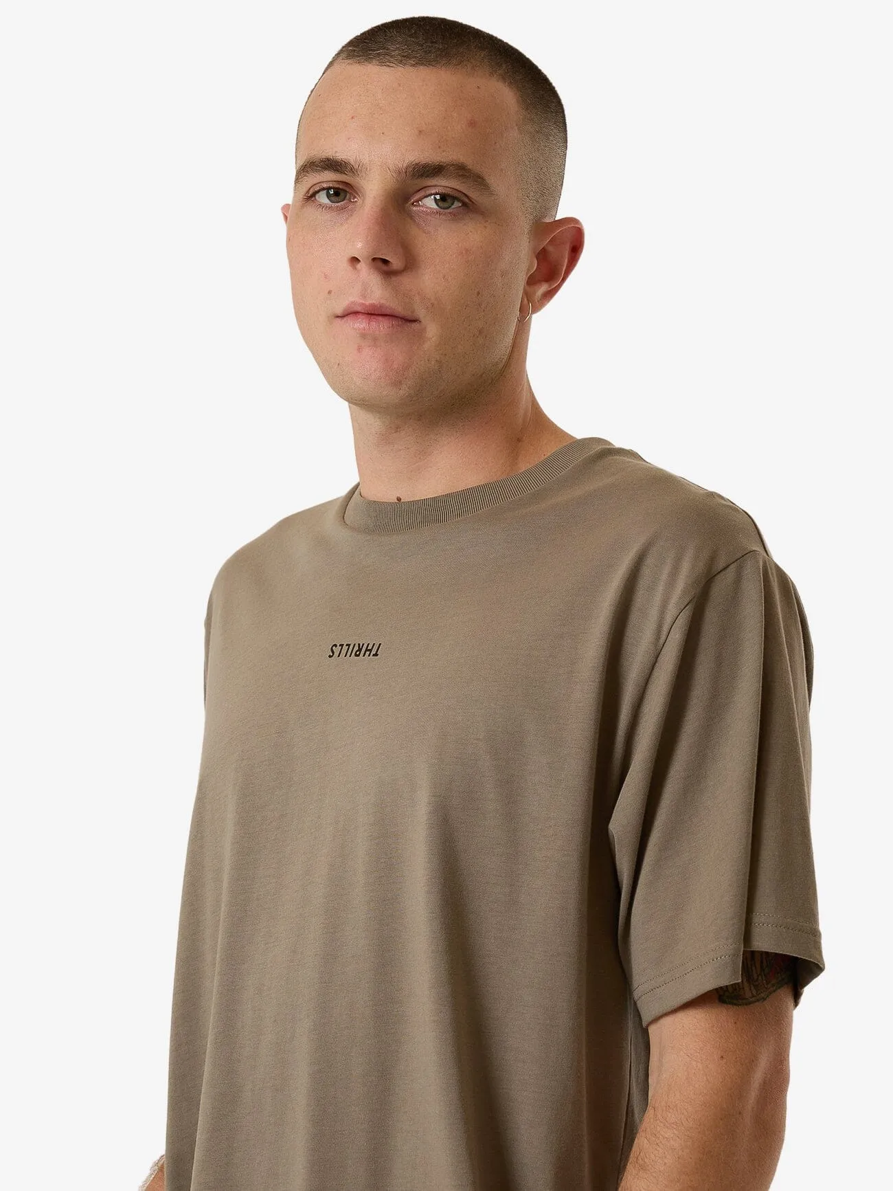 Minimal Thrills Merch Fit Tee - Brindle