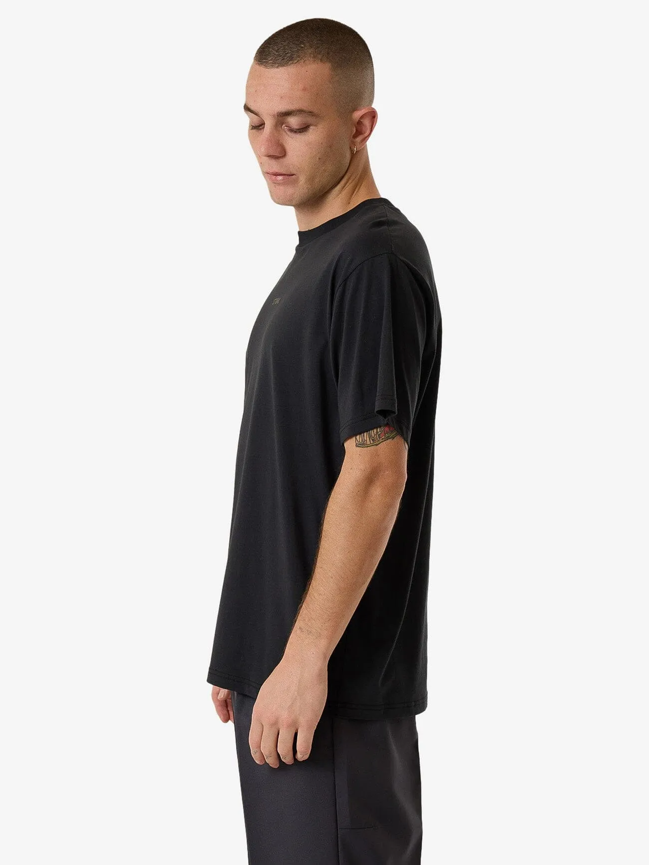 Minimal Thrills Merch Fit Tee - Faded Black