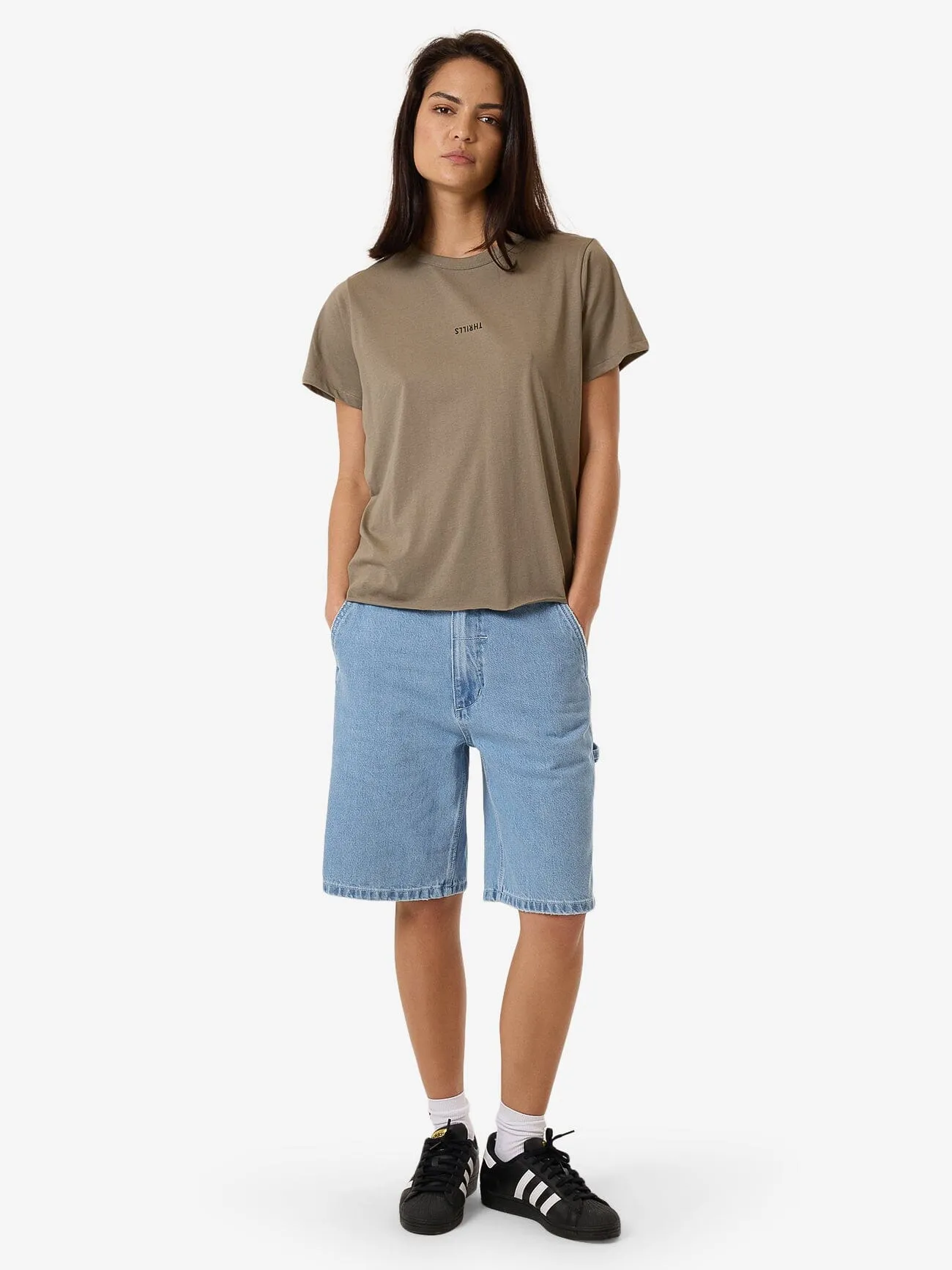 Minimal Thrills Relaxed Tee - Brindle