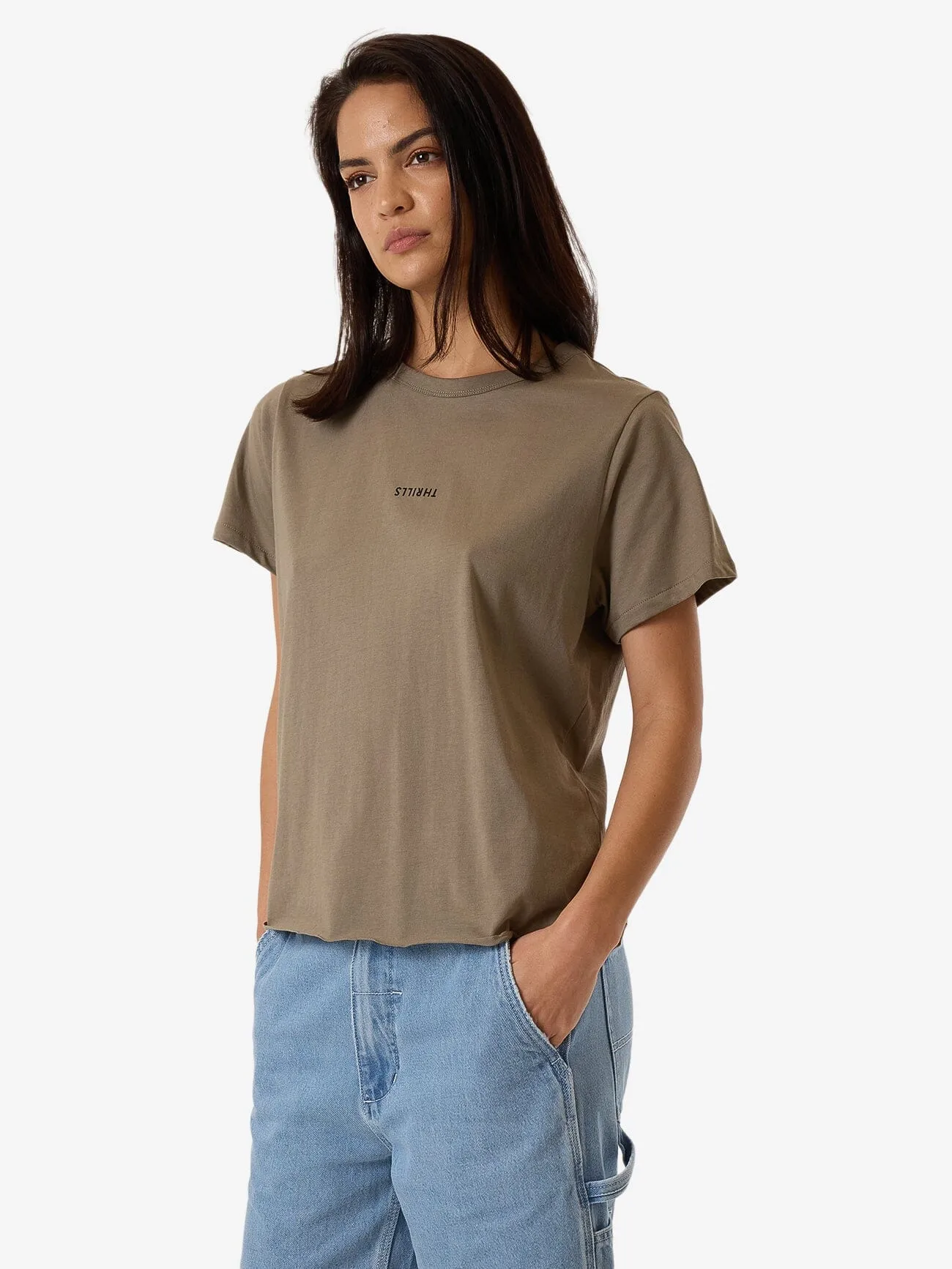 Minimal Thrills Relaxed Tee - Brindle