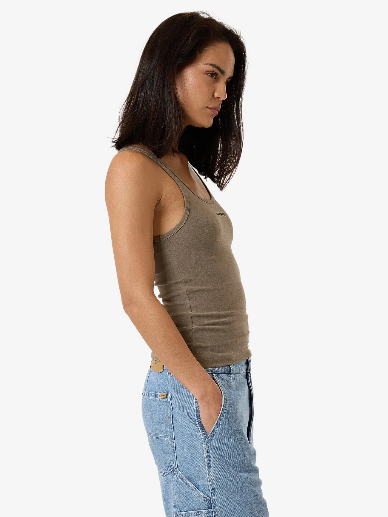 Minimal Thrills Scoop Tank - Brindle