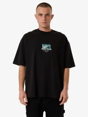 Natural Remedy Box Fit Oversize Tee - Black