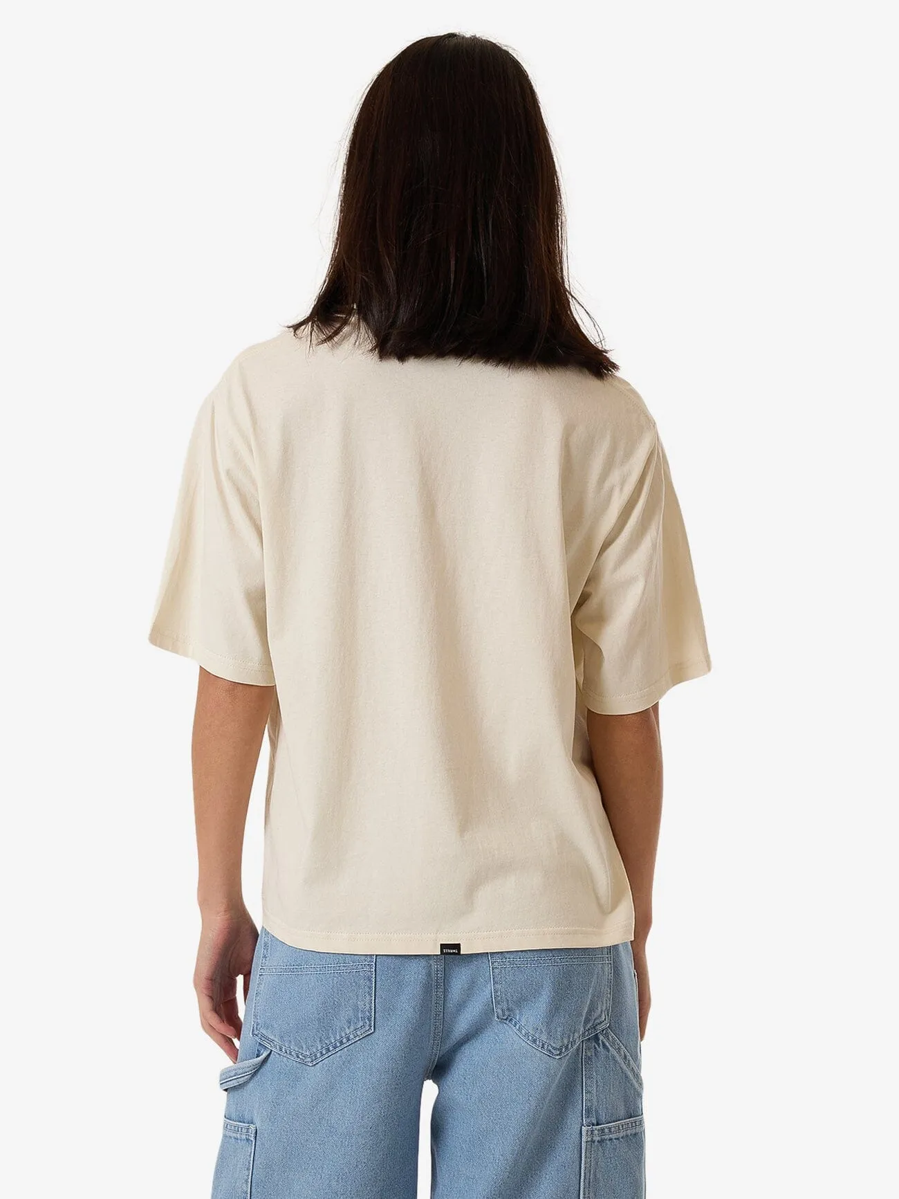 Nature Vs Nuture Square Tee - Heritage White