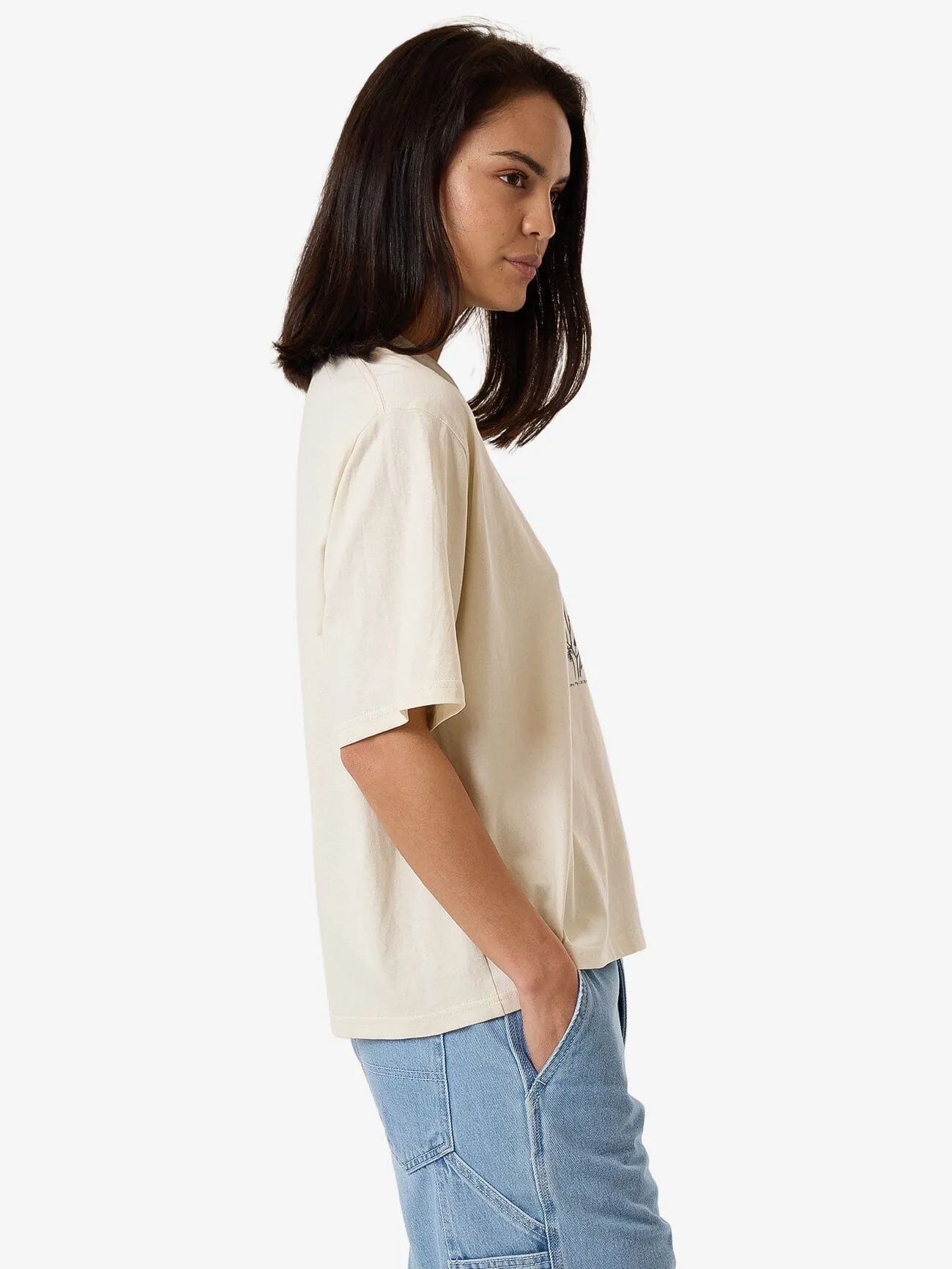 Nature Vs Nuture Square Tee - Heritage White