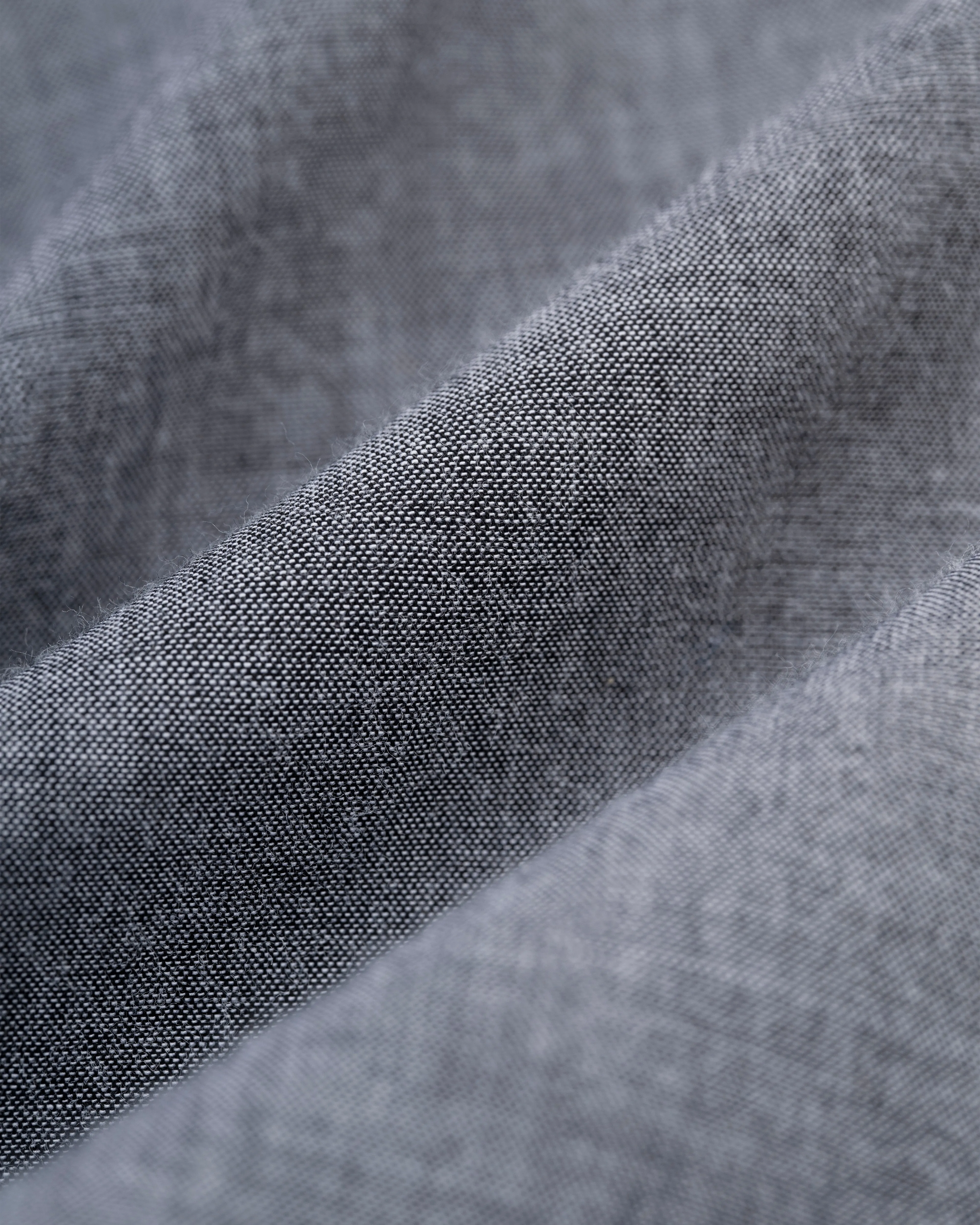 NAVY COTTON CHAMBRAY PANT