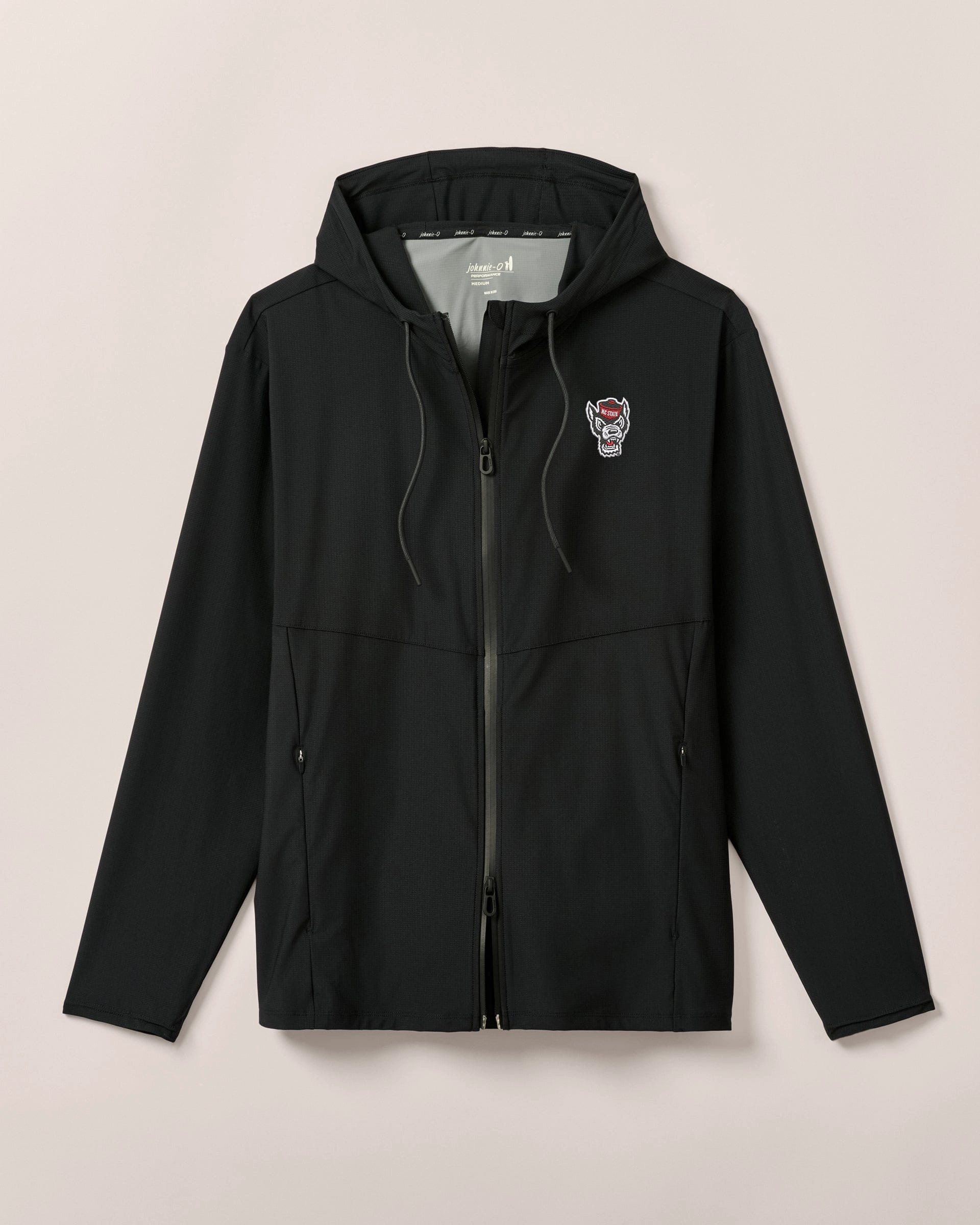 NC State Marshal Featherweight Hooded Jacket - Wolf Logo