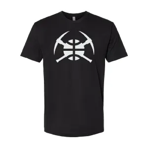 Nuggets Pick Axe / Ball  Logo T-Shirt - Black