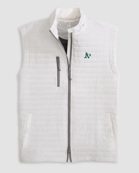 Oakland Athletics Crosswind Quilted Performance Vest
