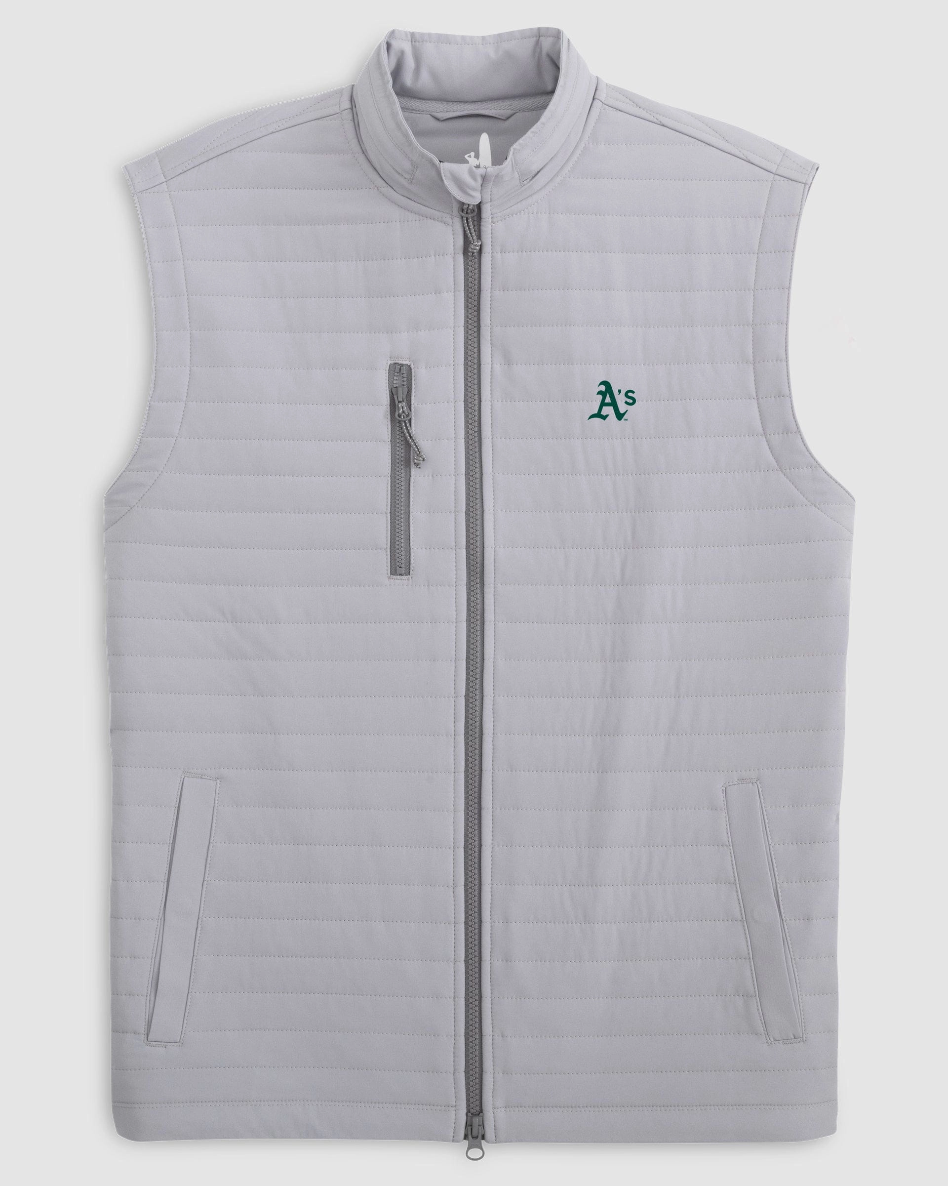 Oakland Athletics Crosswind Quilted Performance Vest