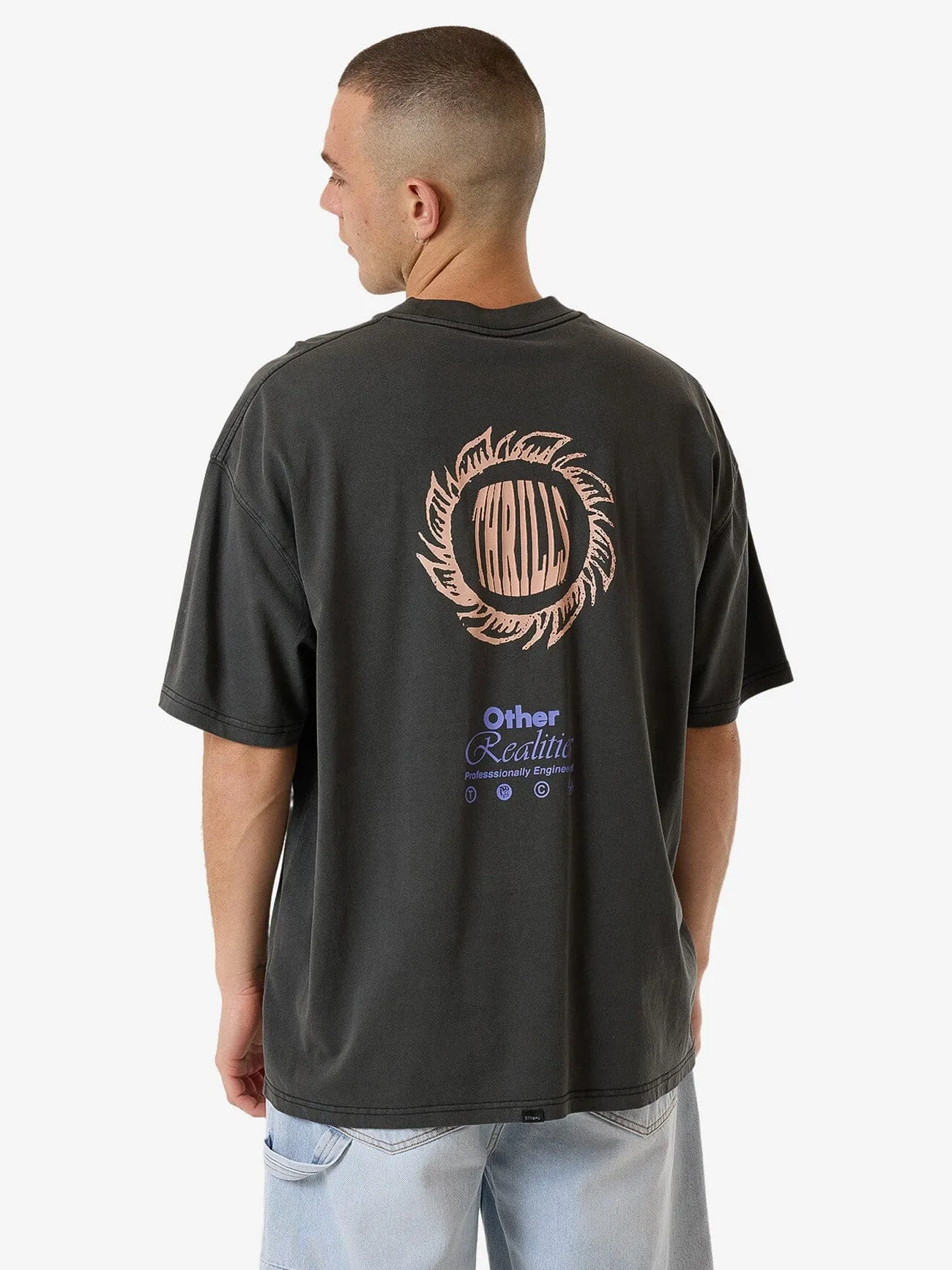 Other Realities Box Fit Oversize Tee - Merch Black