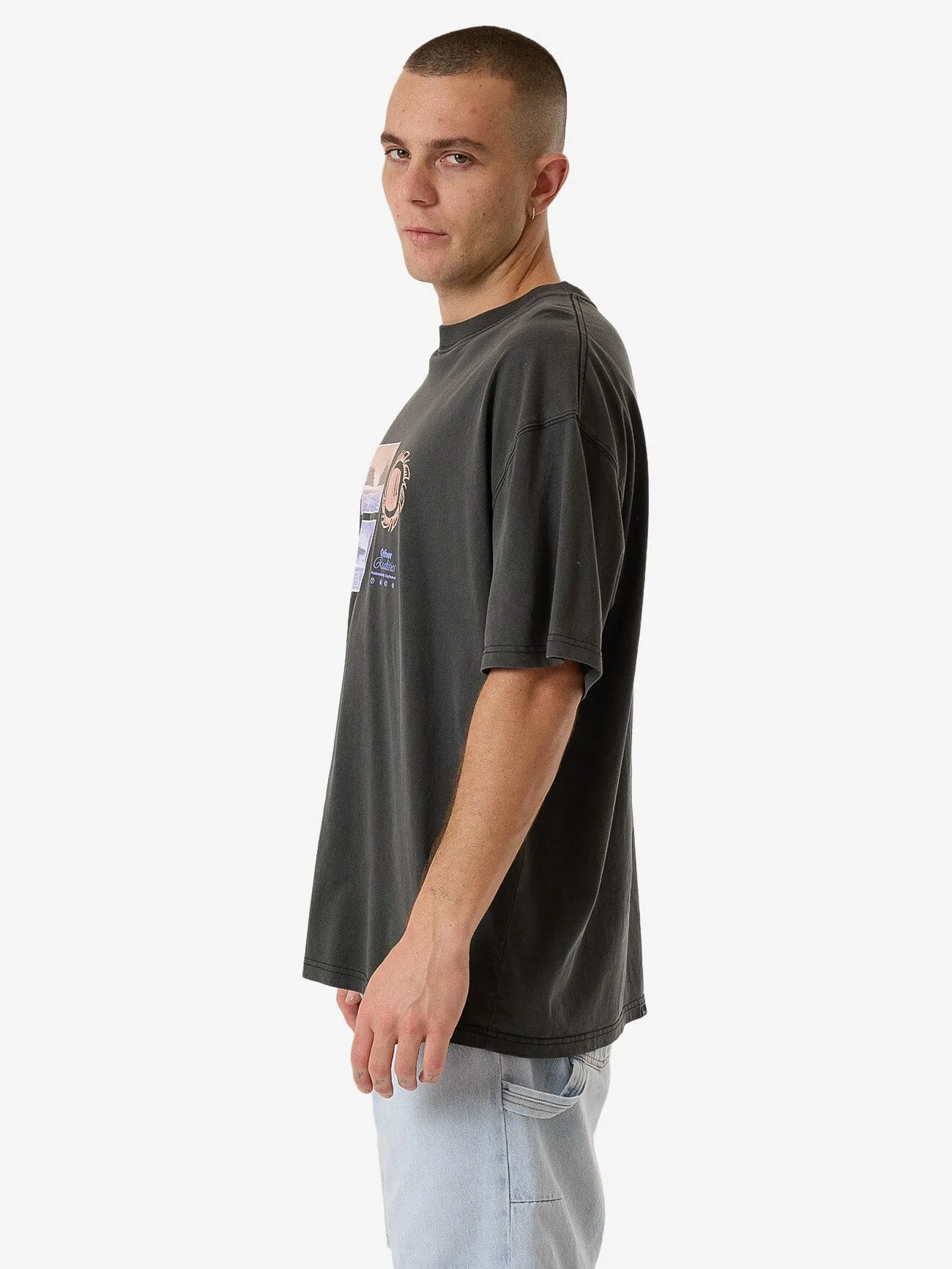 Other Realities Box Fit Oversize Tee - Merch Black