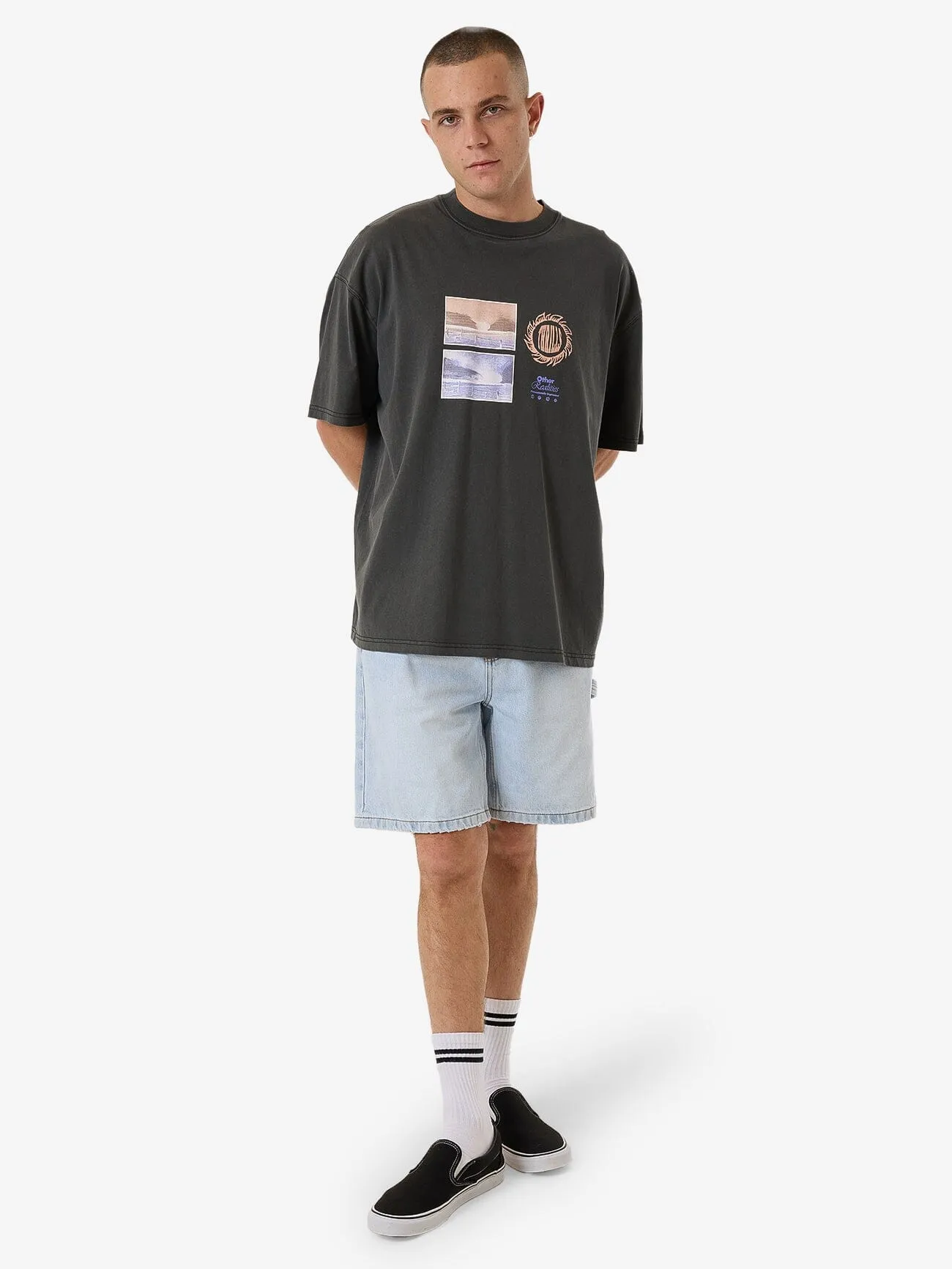 Other Realities Box Fit Oversize Tee - Merch Black