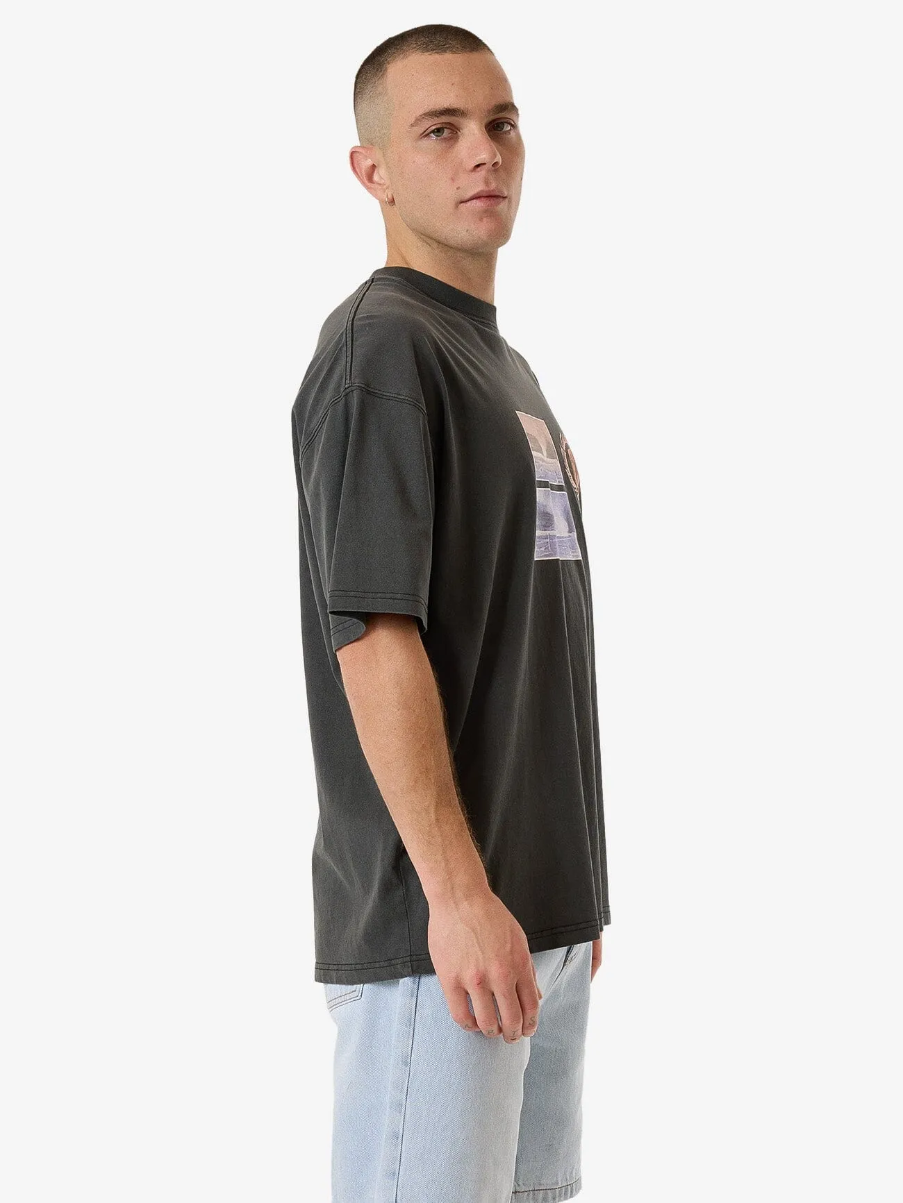 Other Realities Box Fit Oversize Tee - Merch Black