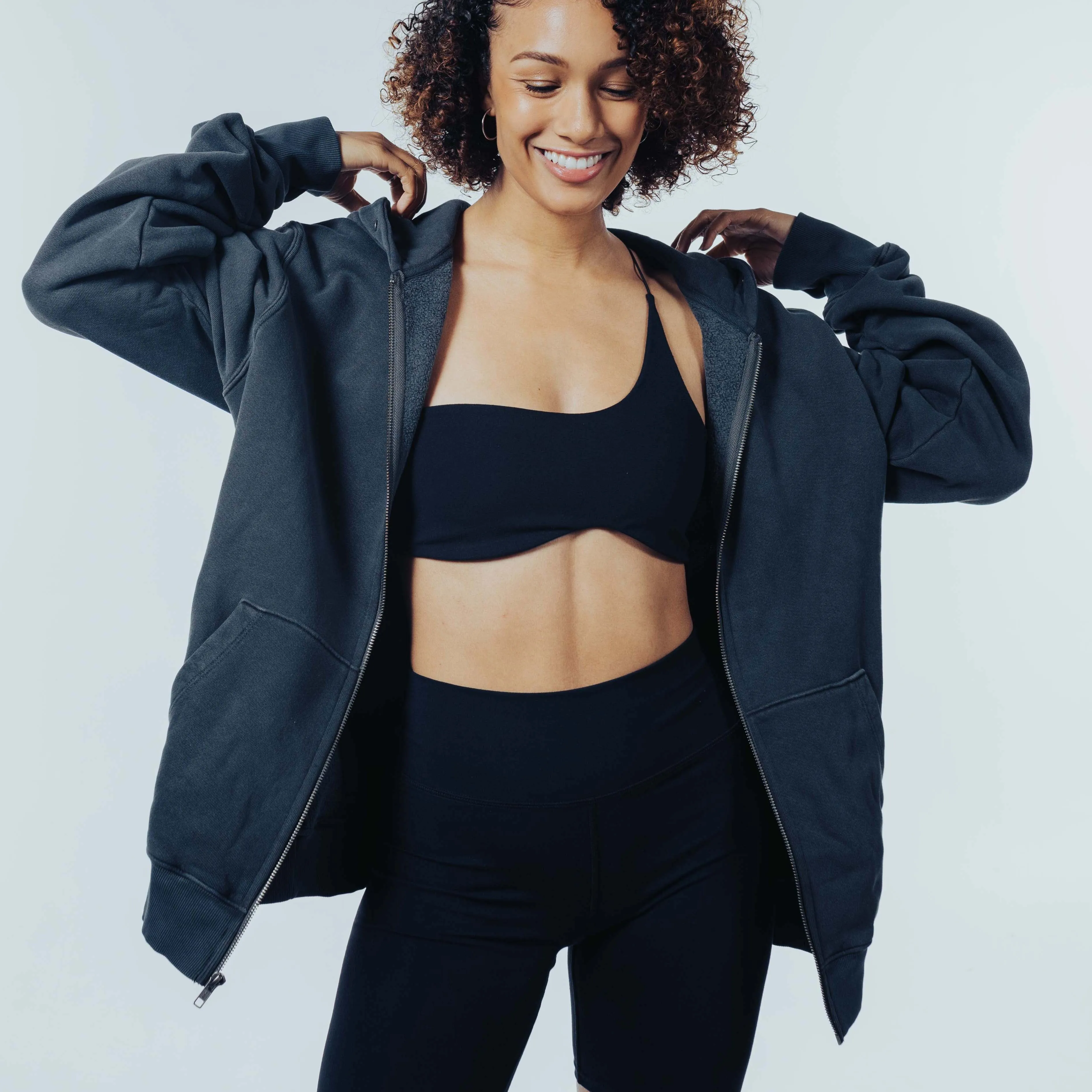 Oversized Zip Hoodie