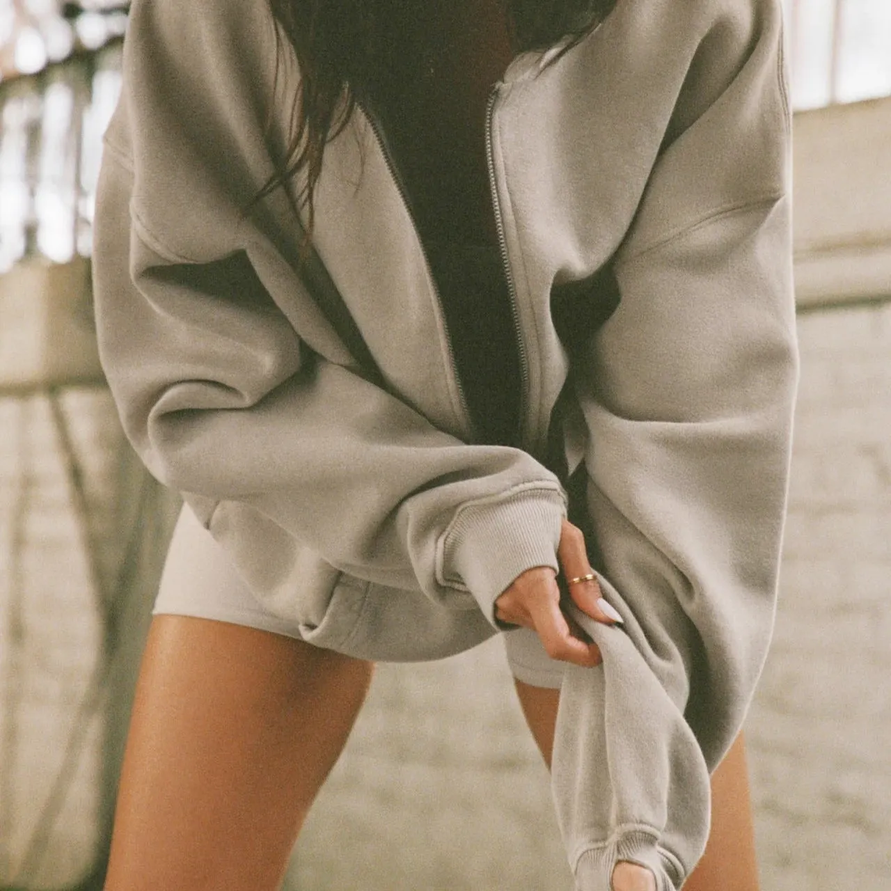 Oversized Zip Hoodie