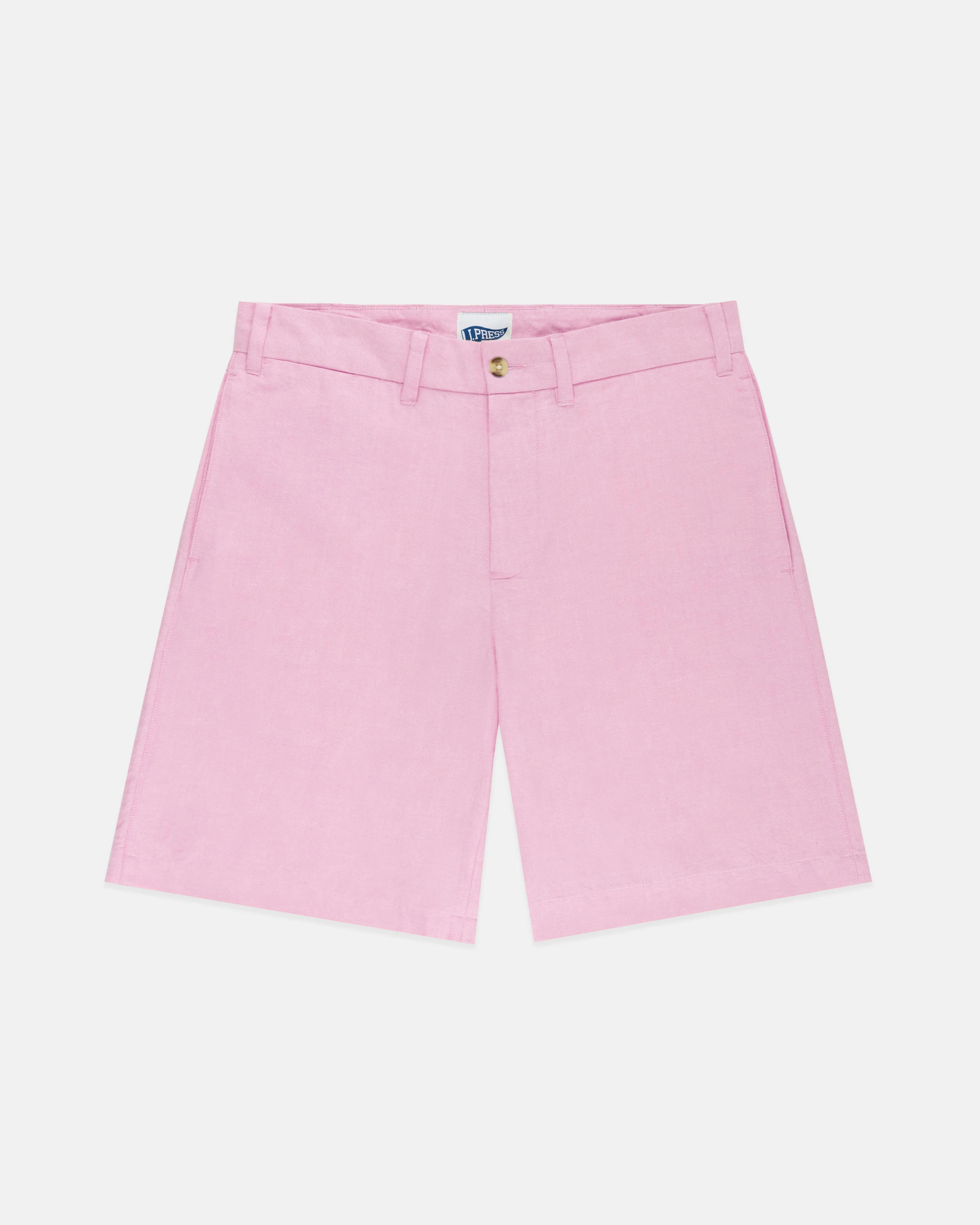 PINK OXFORD CLOTH SHORTS - TRIM FIT