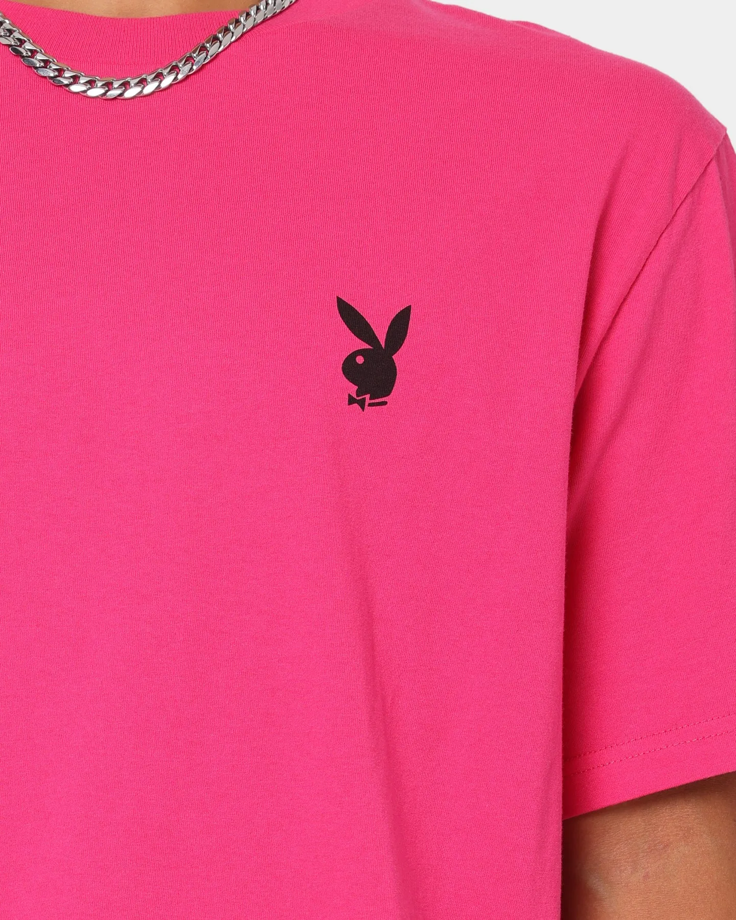 Playboy Stack T-Shirt Hot Pink