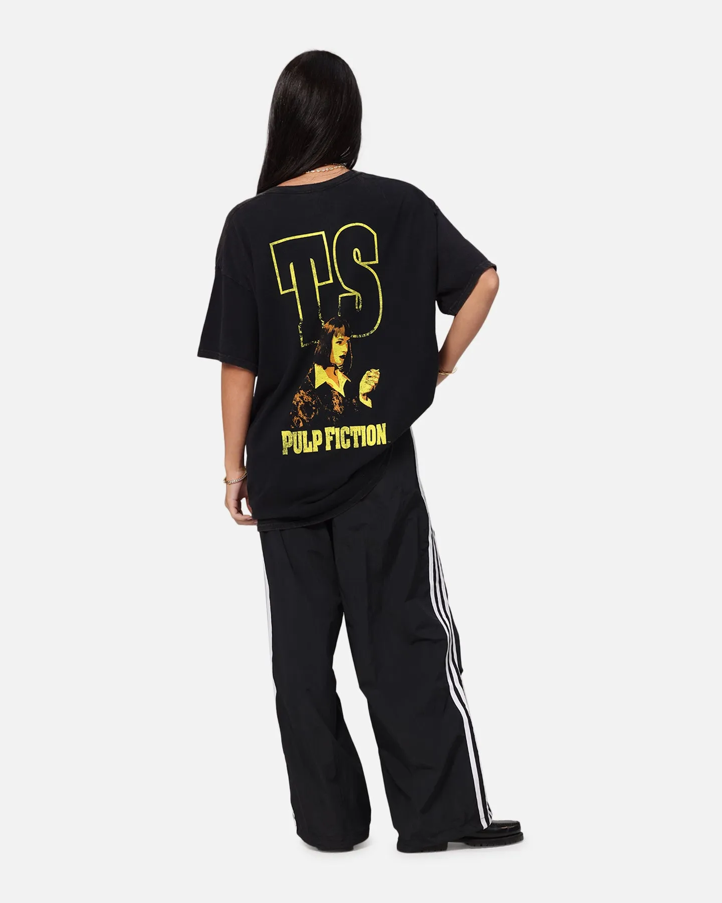 Pulp Fiction Mia Wallace Vintage T-Shirt Black Vintage