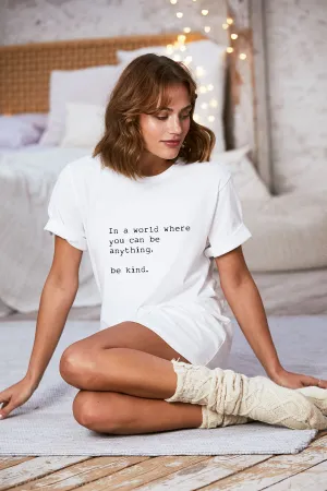 "Be Kind" Bed Tee