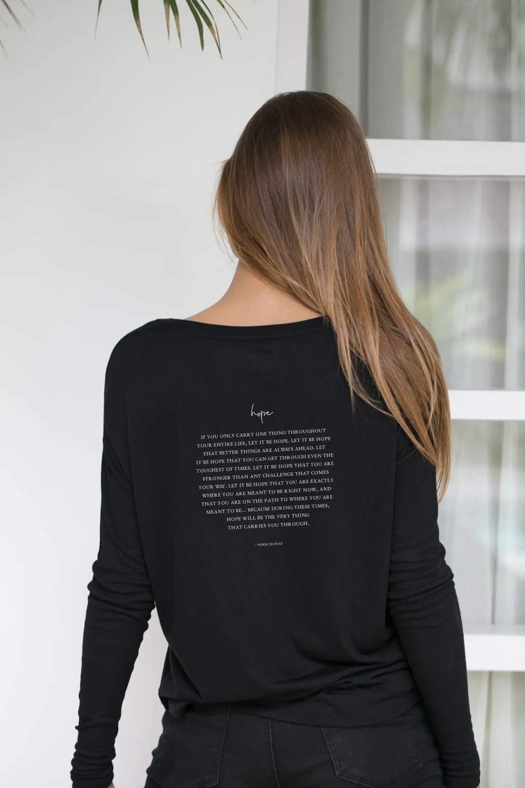 "Hope" Original Ribbed Long Sleeve Tee