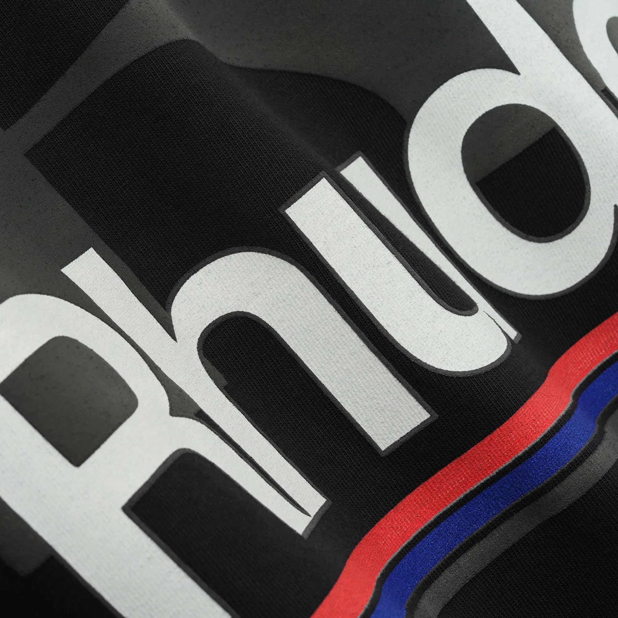 R H U D E Petrol Patch Long Sleeve Tee Vtg Black