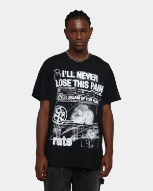 Rats Get Fat Rats Pain T-Shirt Black
