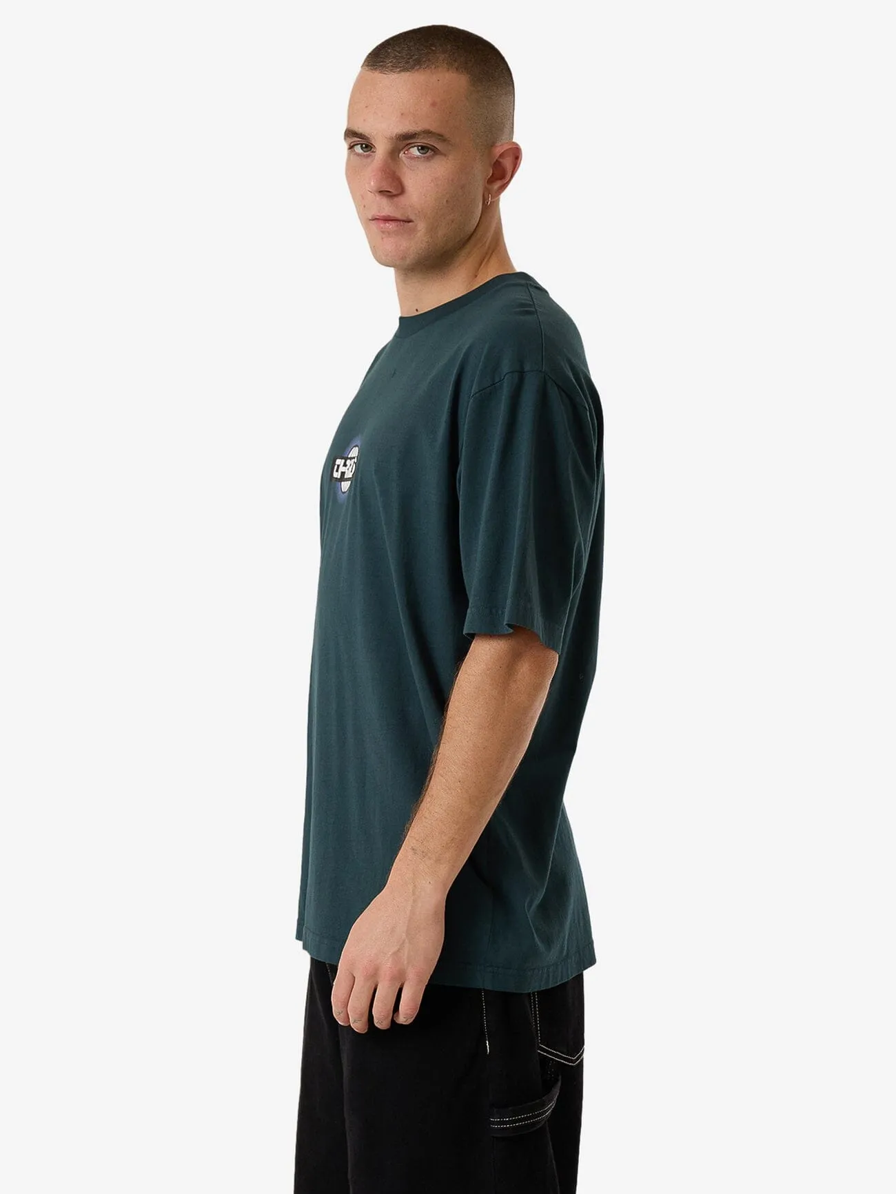 Reverb Oversize Fit Tee - Jasper Green