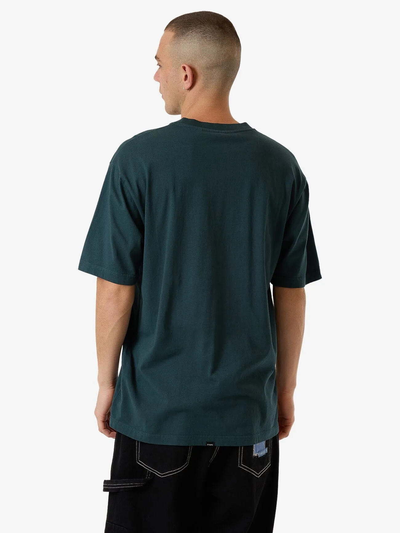 Reverb Oversize Fit Tee - Jasper Green