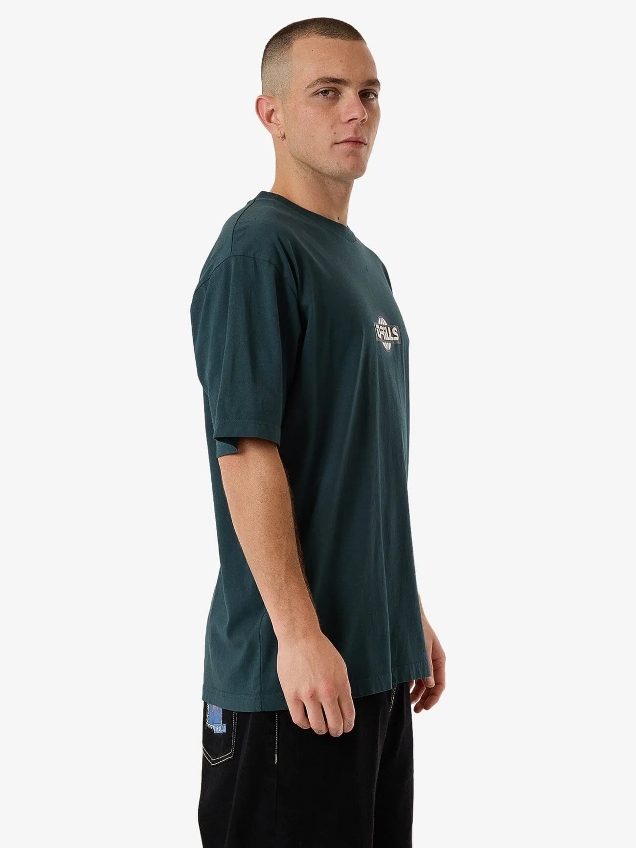 Reverb Oversize Fit Tee - Jasper Green