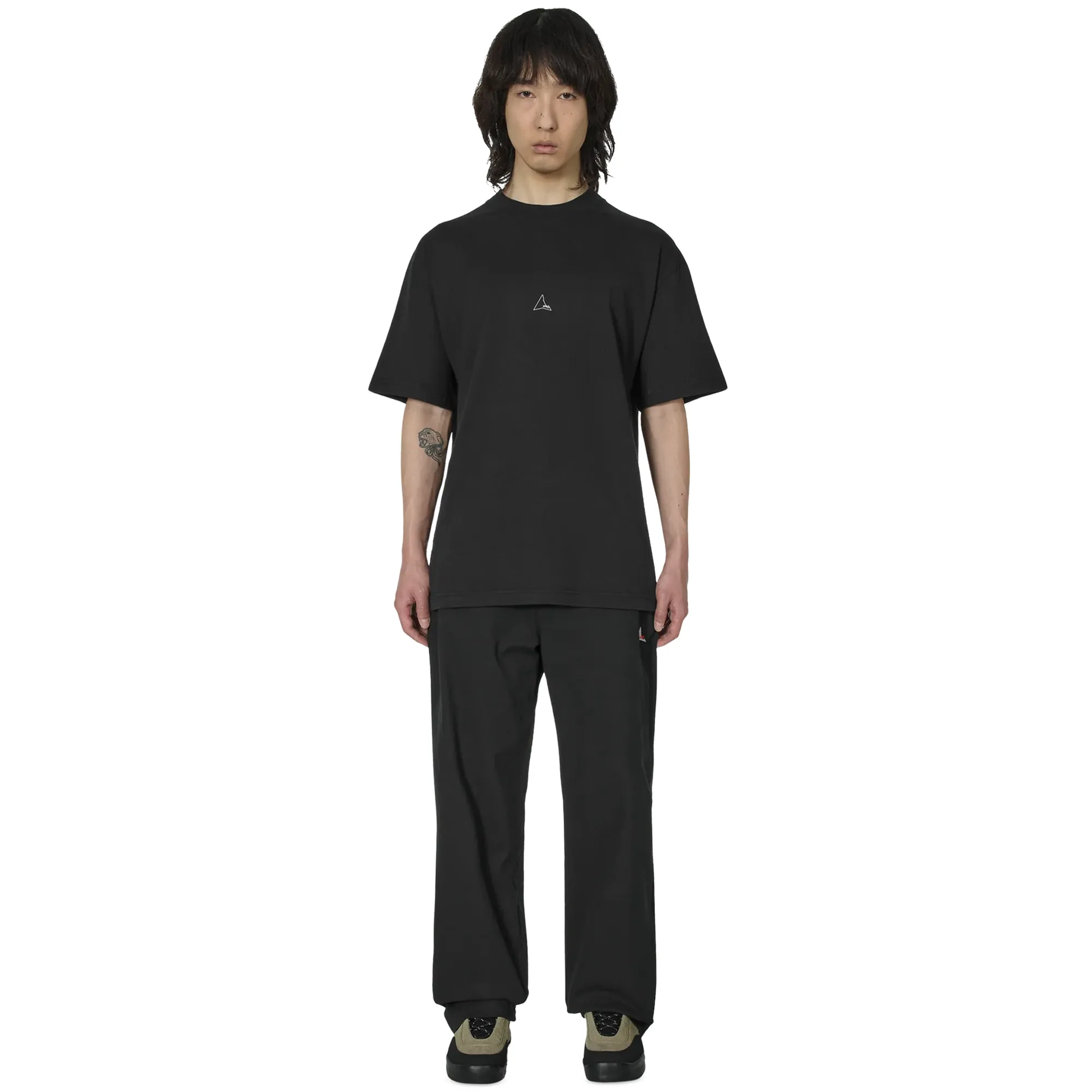 ROA Logo T Shirt Black RBMW0254JY22