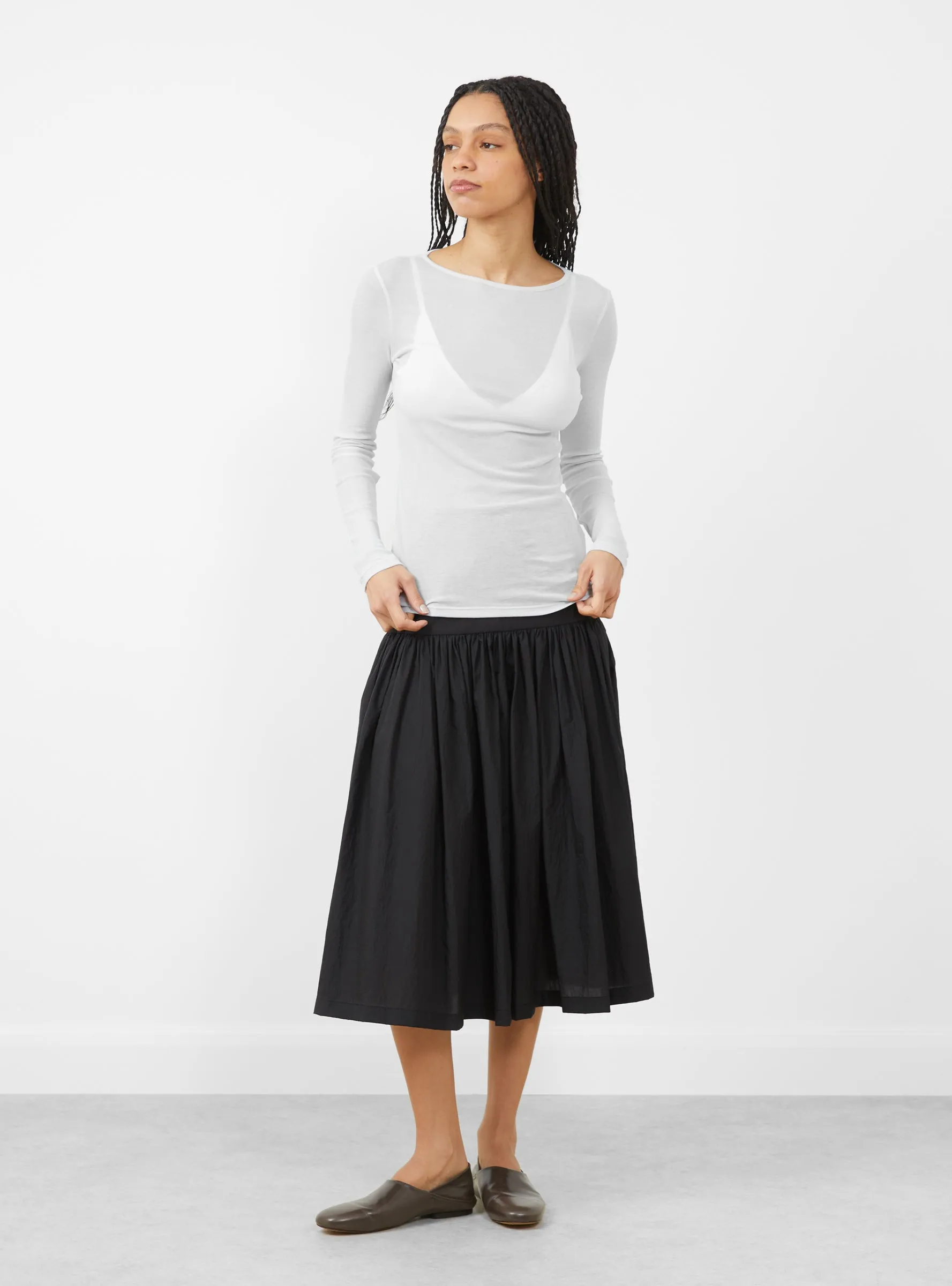 Round T-Shirt, Light Blue