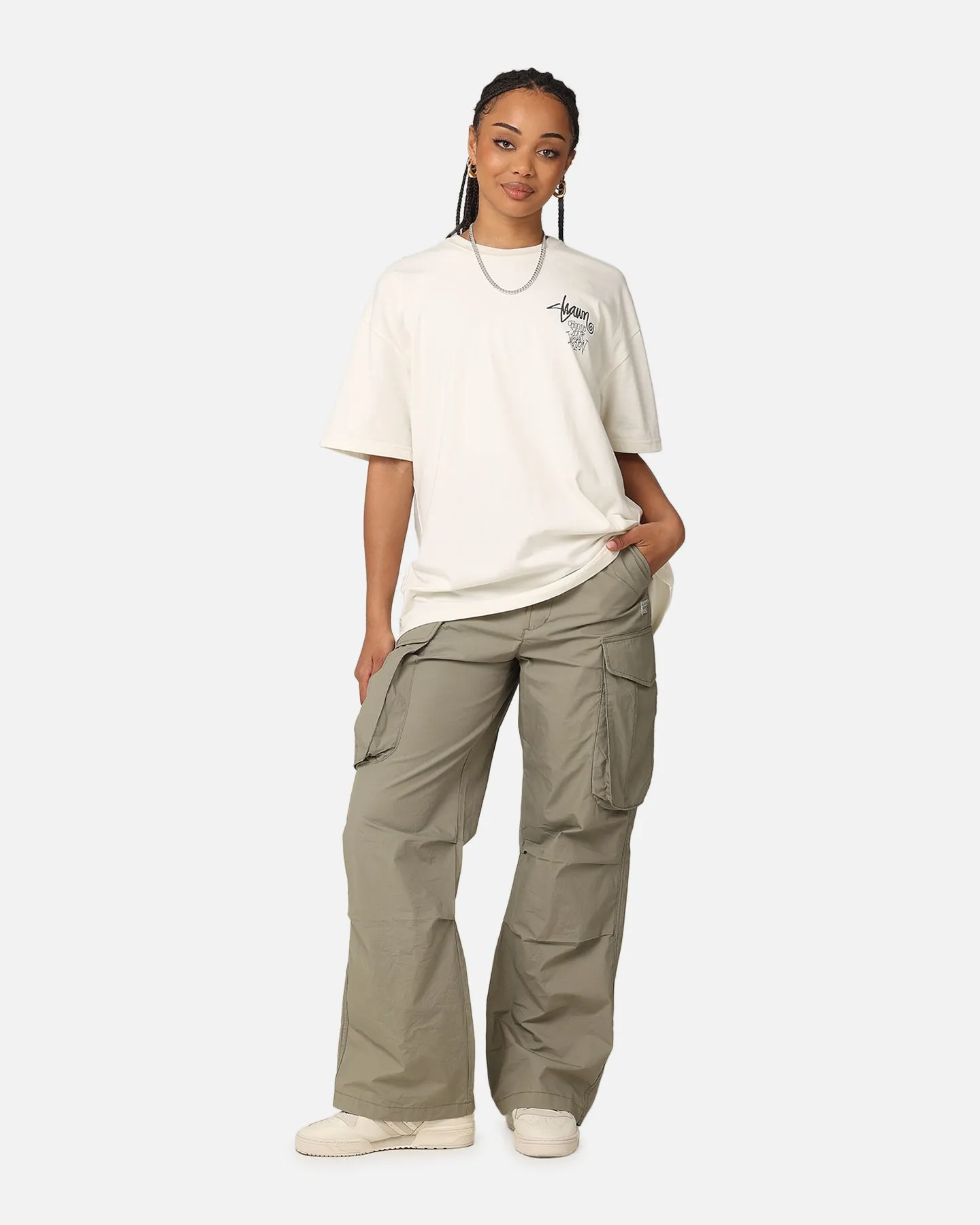 S Double Choose Your Weapon T-Shirt Washed White