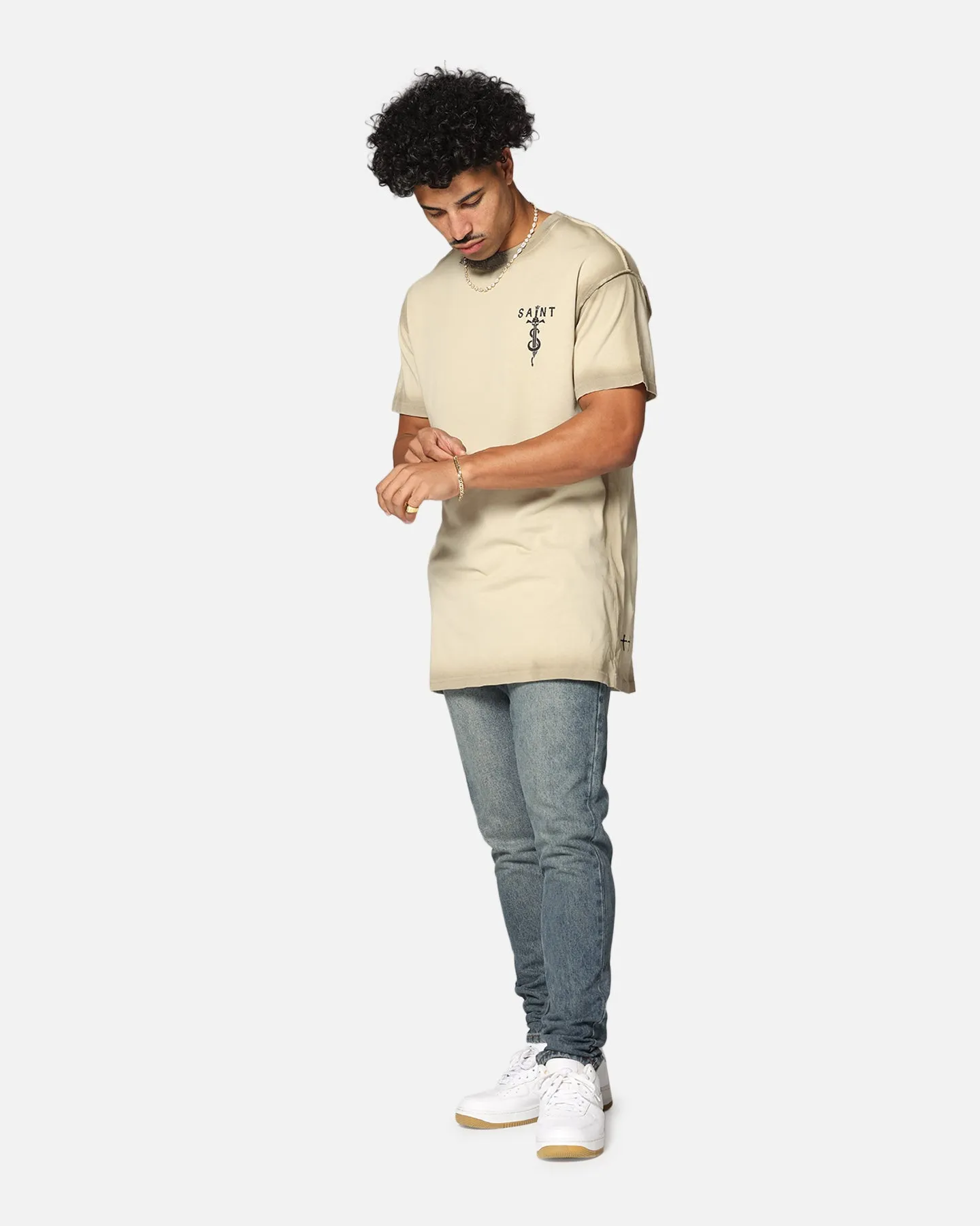 Saint Morta Daggers Lafayette T-Shirt Contrast Stone