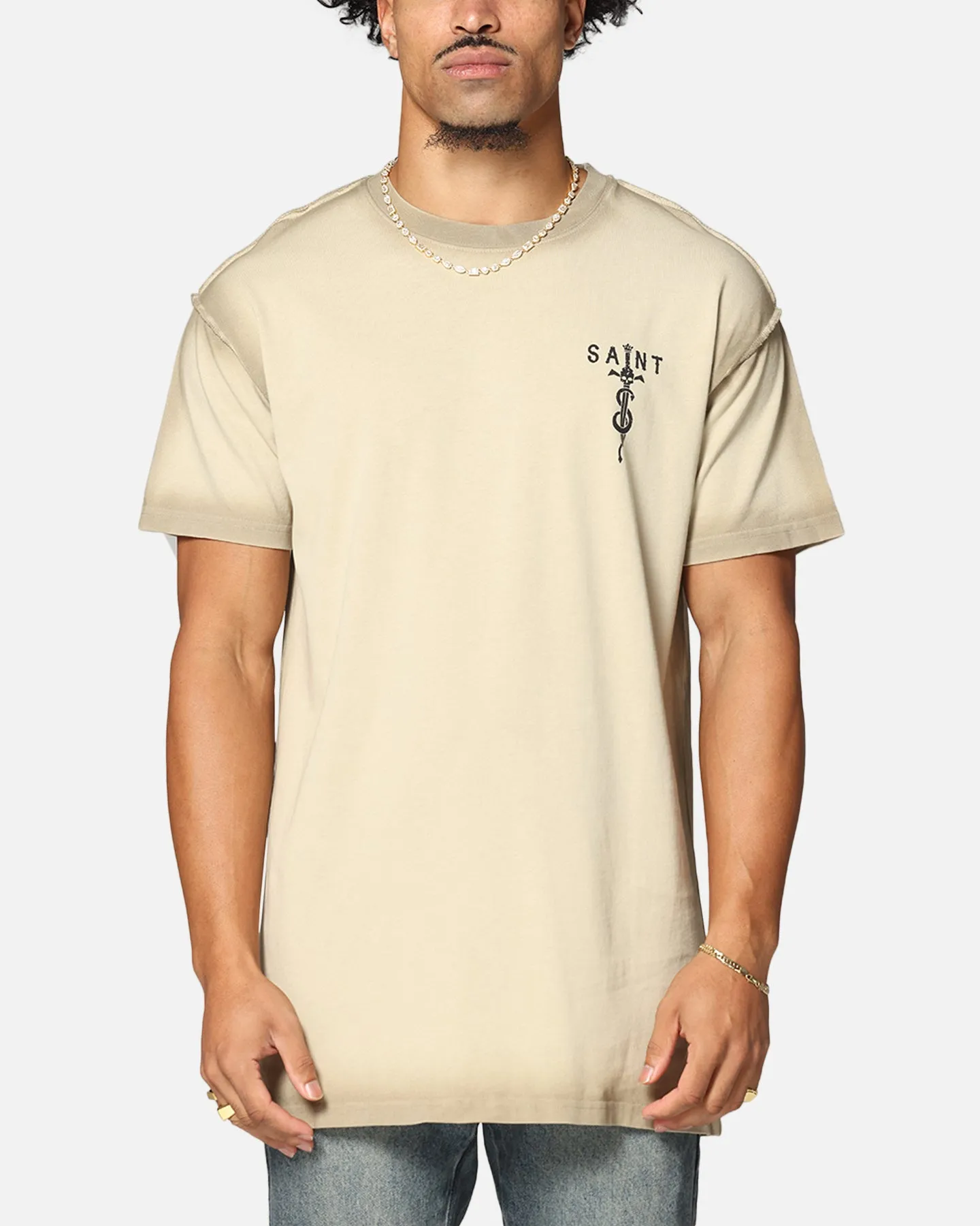 Saint Morta Daggers Lafayette T-Shirt Contrast Stone