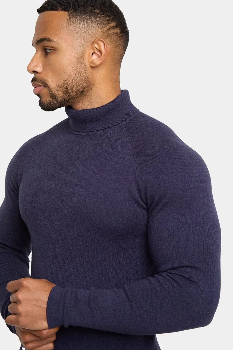 Supersoft Turtleneck in Navy