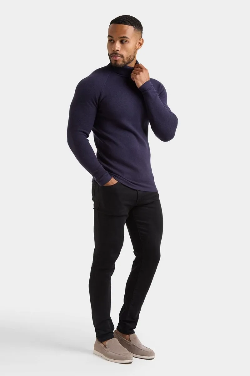 Supersoft Turtleneck in Navy