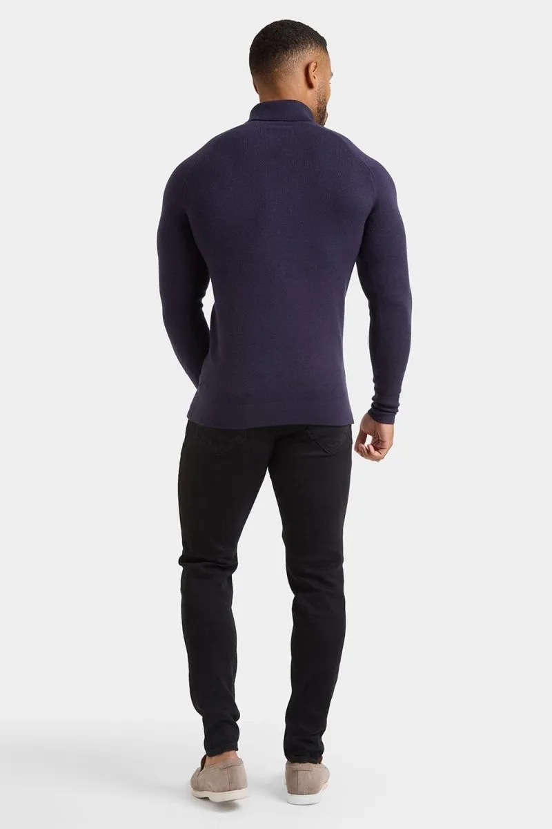 Supersoft Turtleneck in Navy