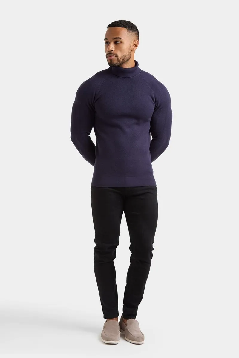 Supersoft Turtleneck in Navy