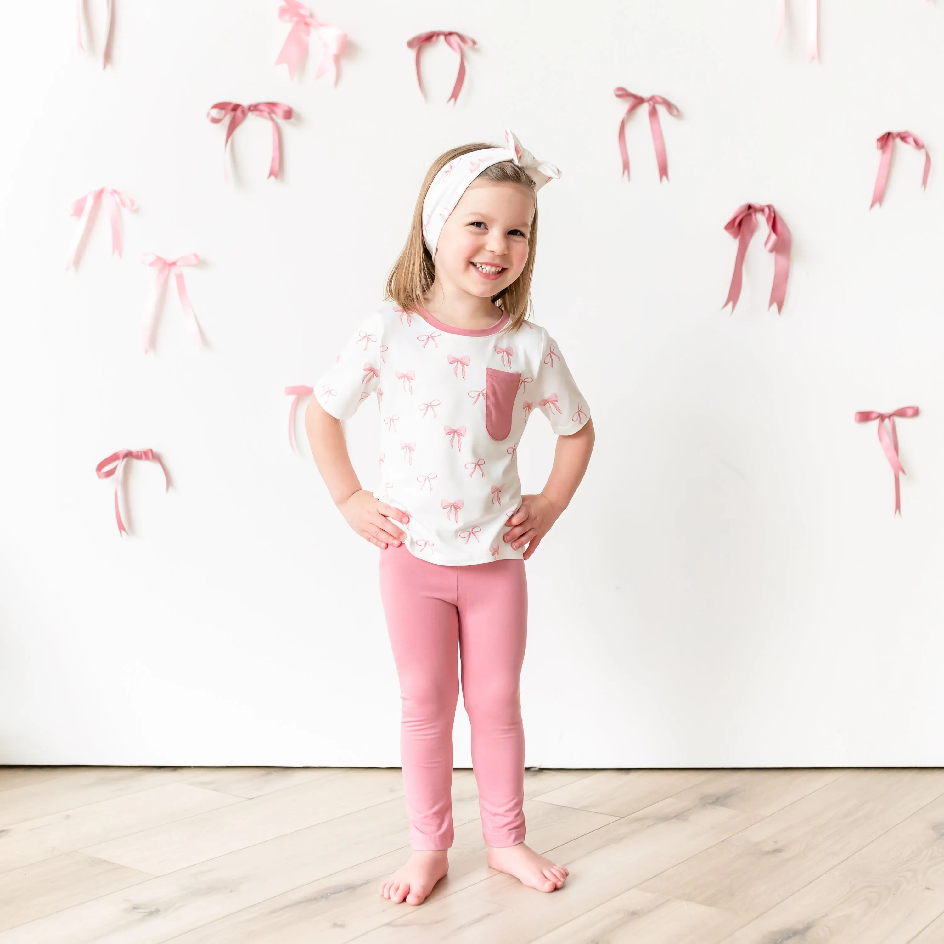 Toddler Crew Neck Tee in Bow