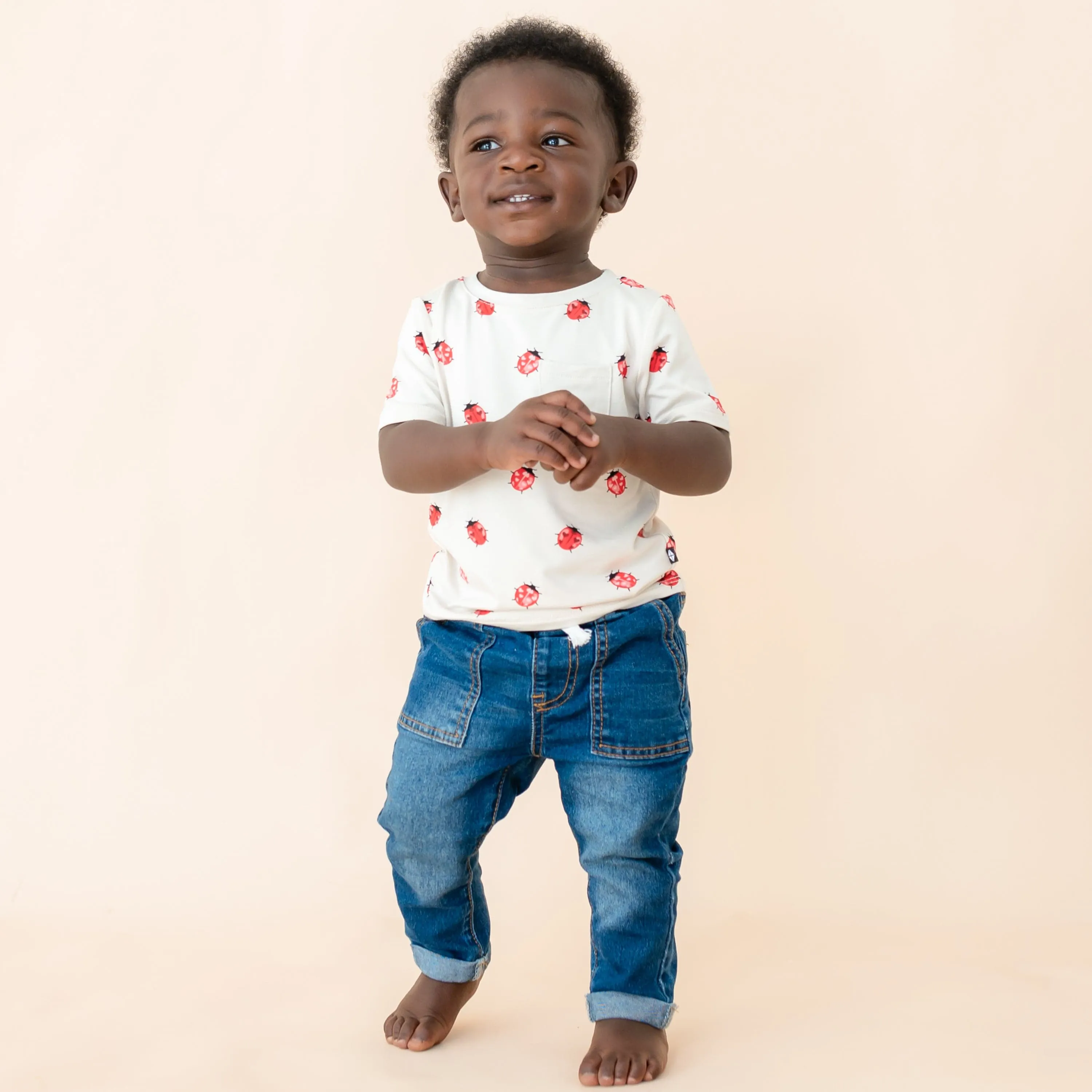 Toddler Crew Neck Tee in Love Bug