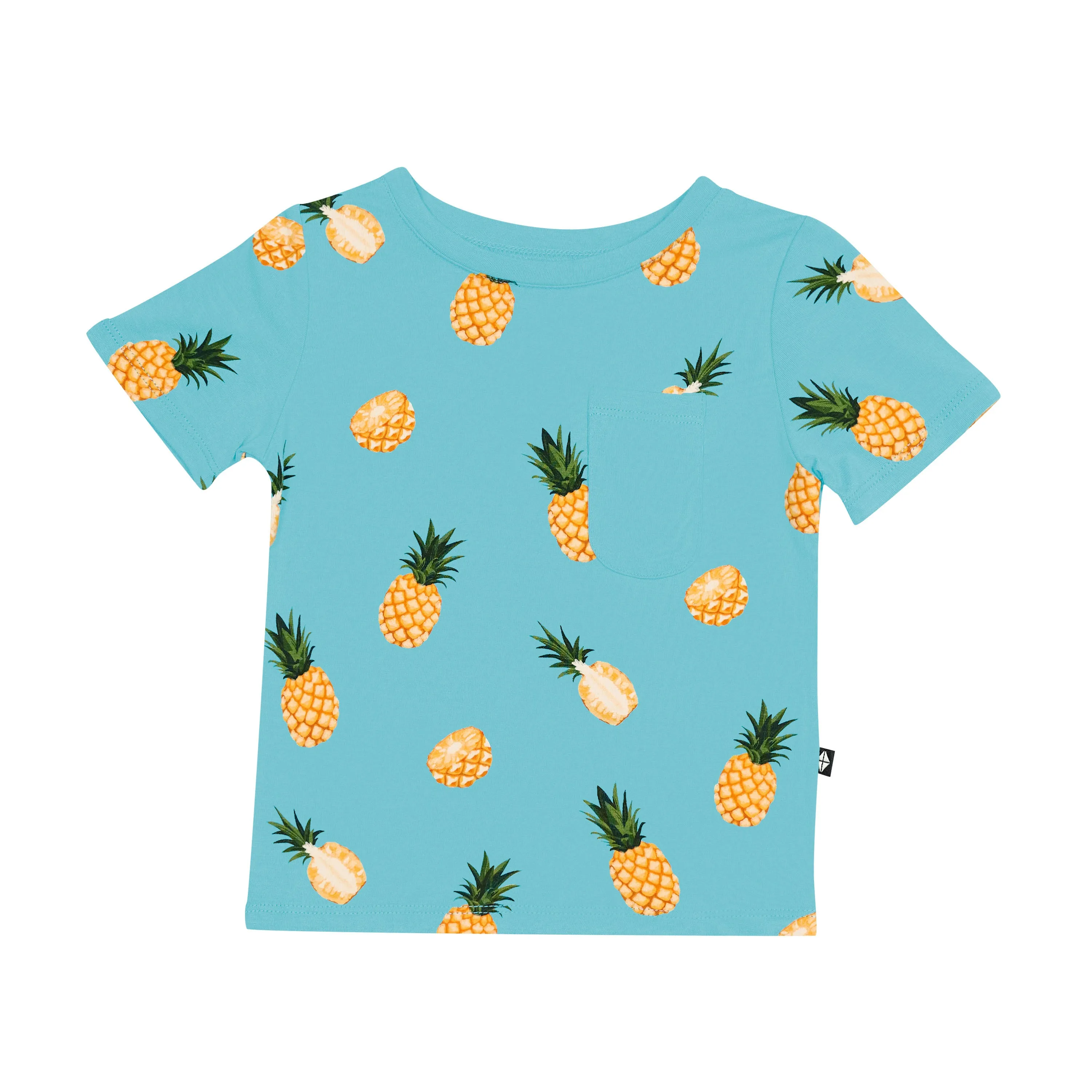 Toddler Crew Neck Tee in Pineapple