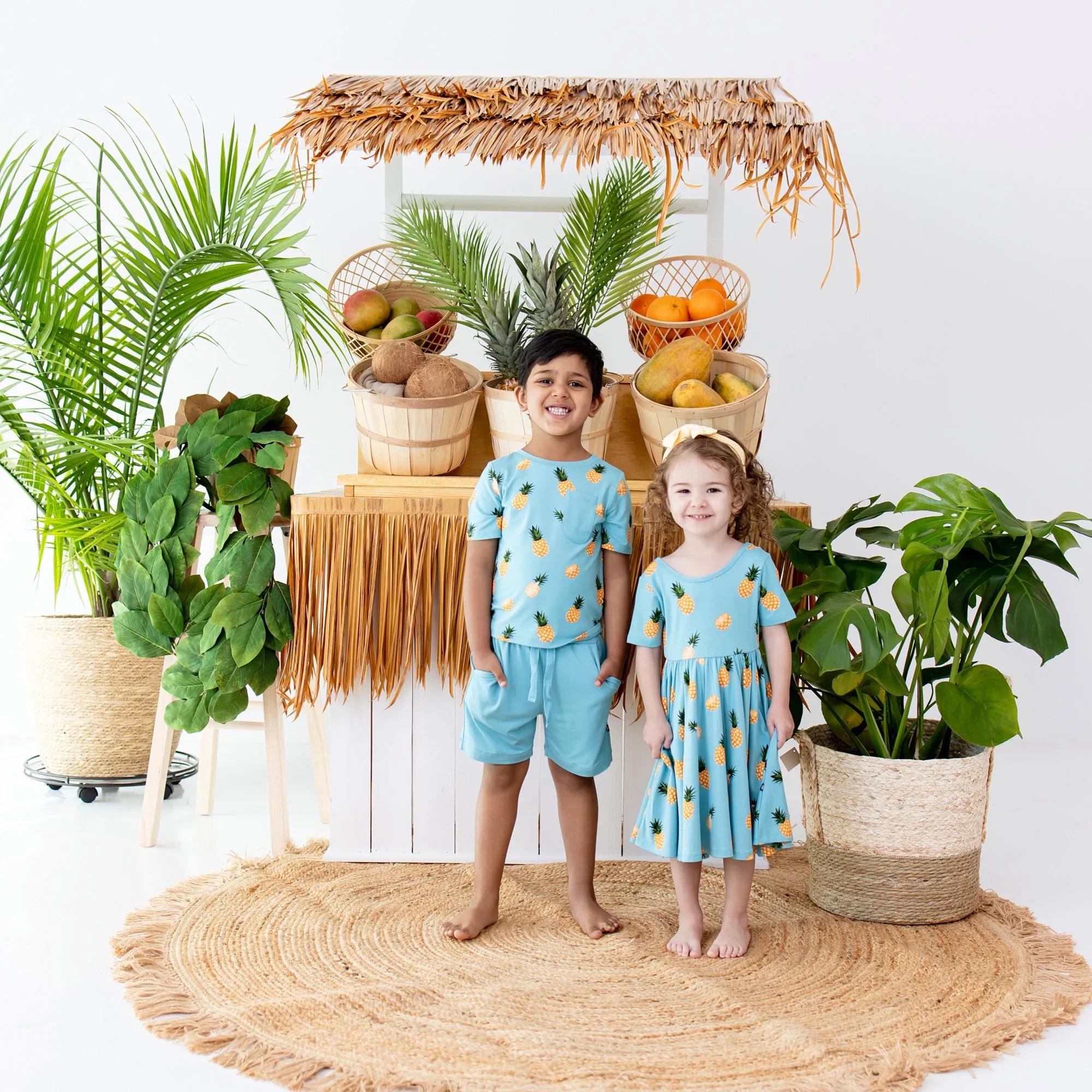 Toddler Crew Neck Tee in Pineapple