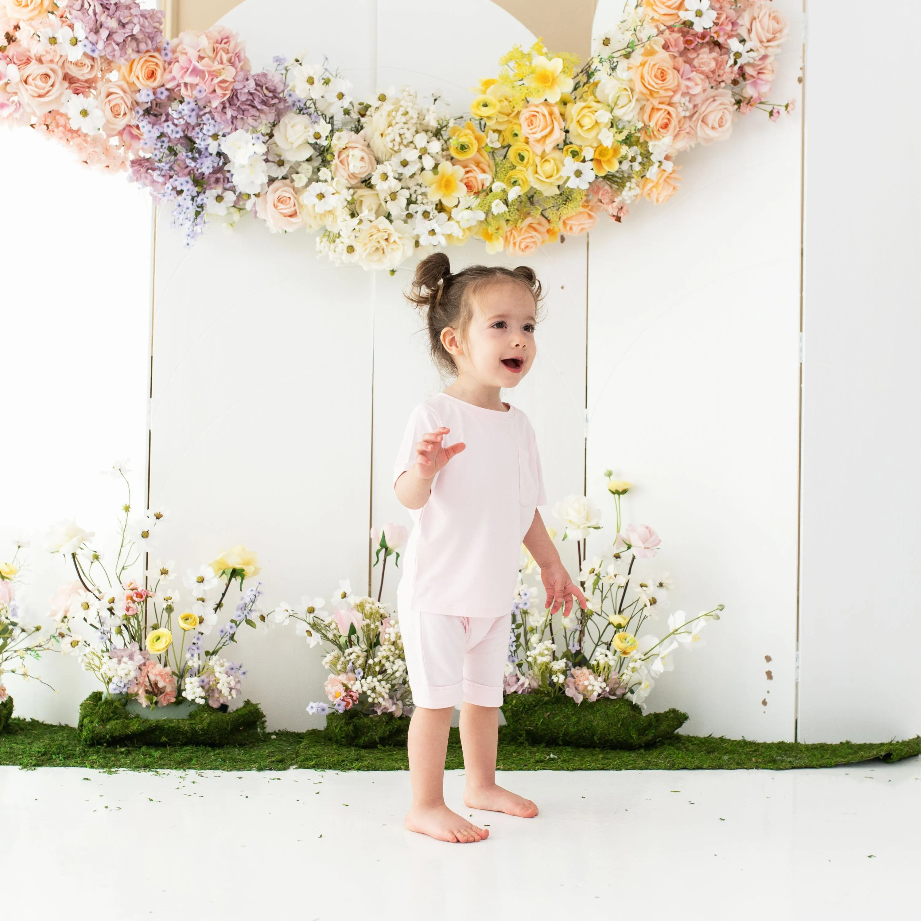 Toddler Crew Neck Tee in Sakura