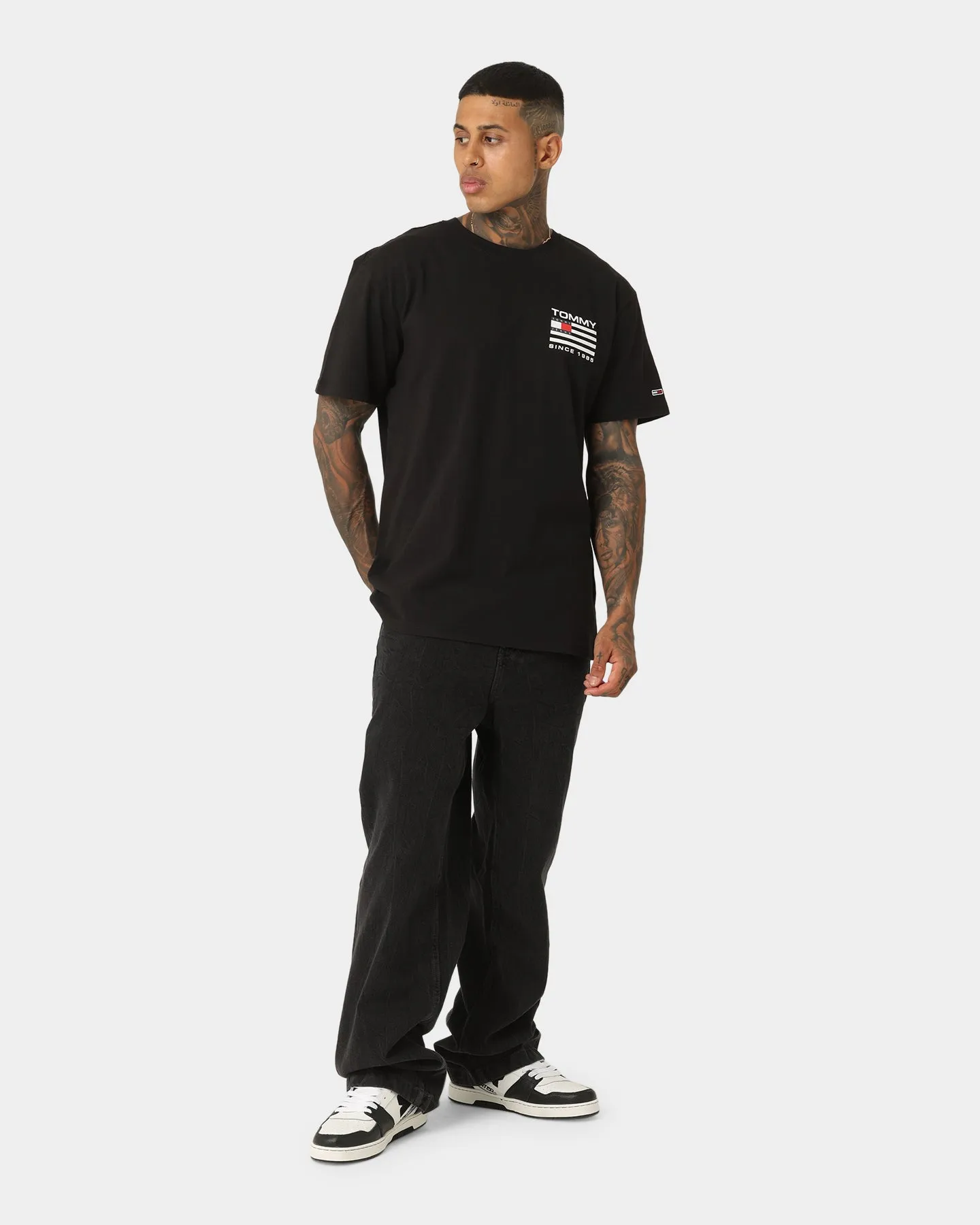 Tommy Jeans Classic RWB Back Logo T-Shirt Black