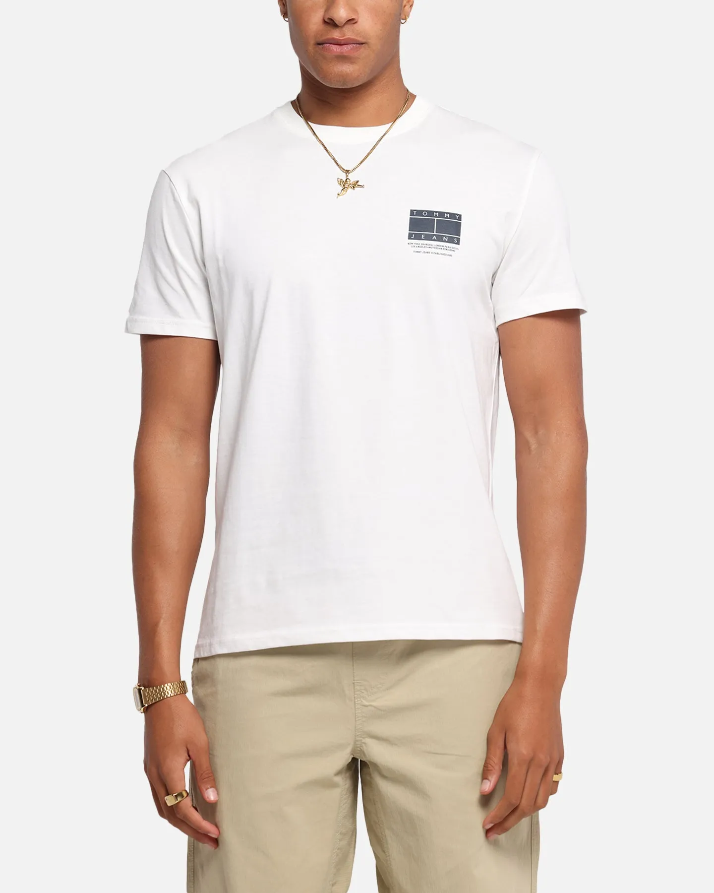Tommy Jeans Regular DNA Graphic T-Shirt Ecru