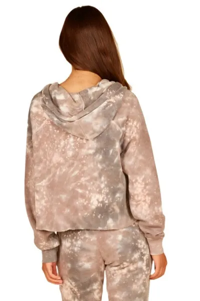 Vintage Havana Galaxy Tie Dye Crop Hoodie VH8882
