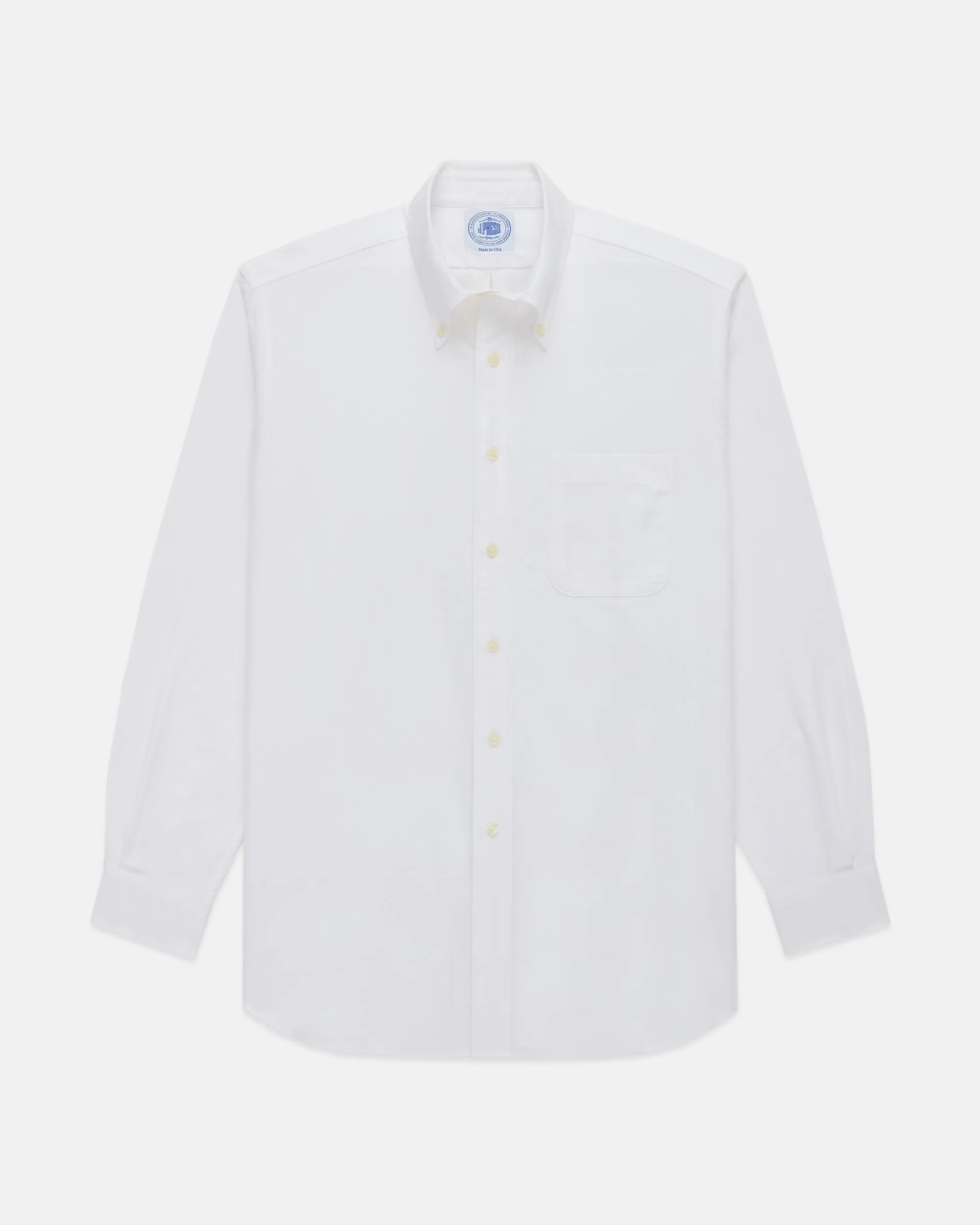 WHITE OXFORD BUTTON DOWN SHIRT - TRIM FIT