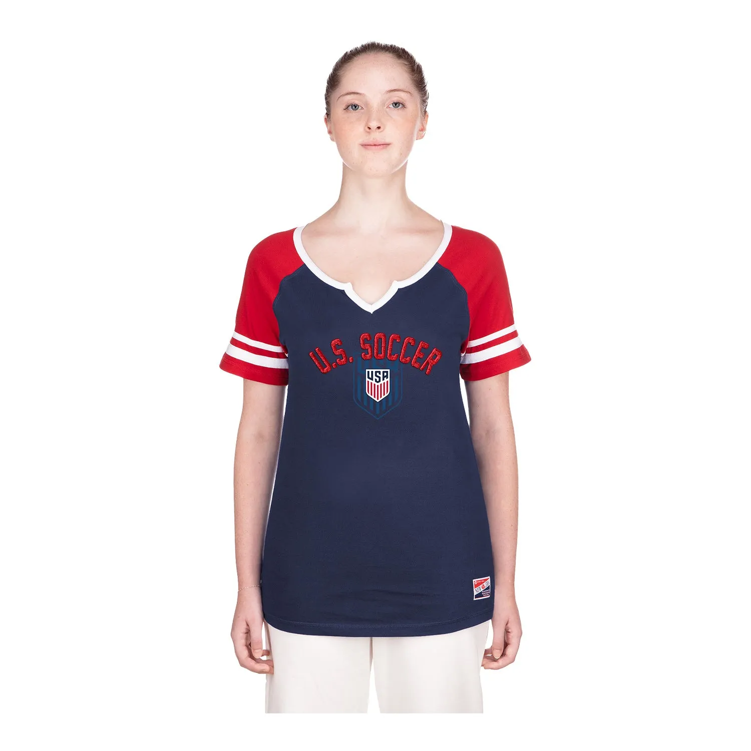 Women's New Era USMNT Echo Navy Tee